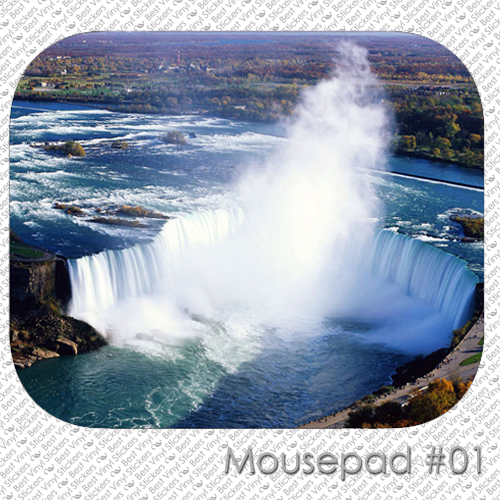 NATURE LAND FOREST WATERFALL EARTH VIEW CUSTOM MOUSE PAD MOUSEPAD  (LM-01)