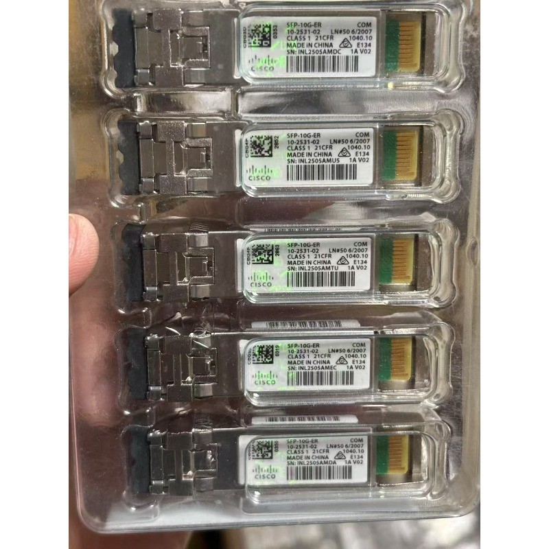 Cisco 10G SFP+ ER Fiber Transceiver SFP-10G-ER 10-2531-02 40km Reach
