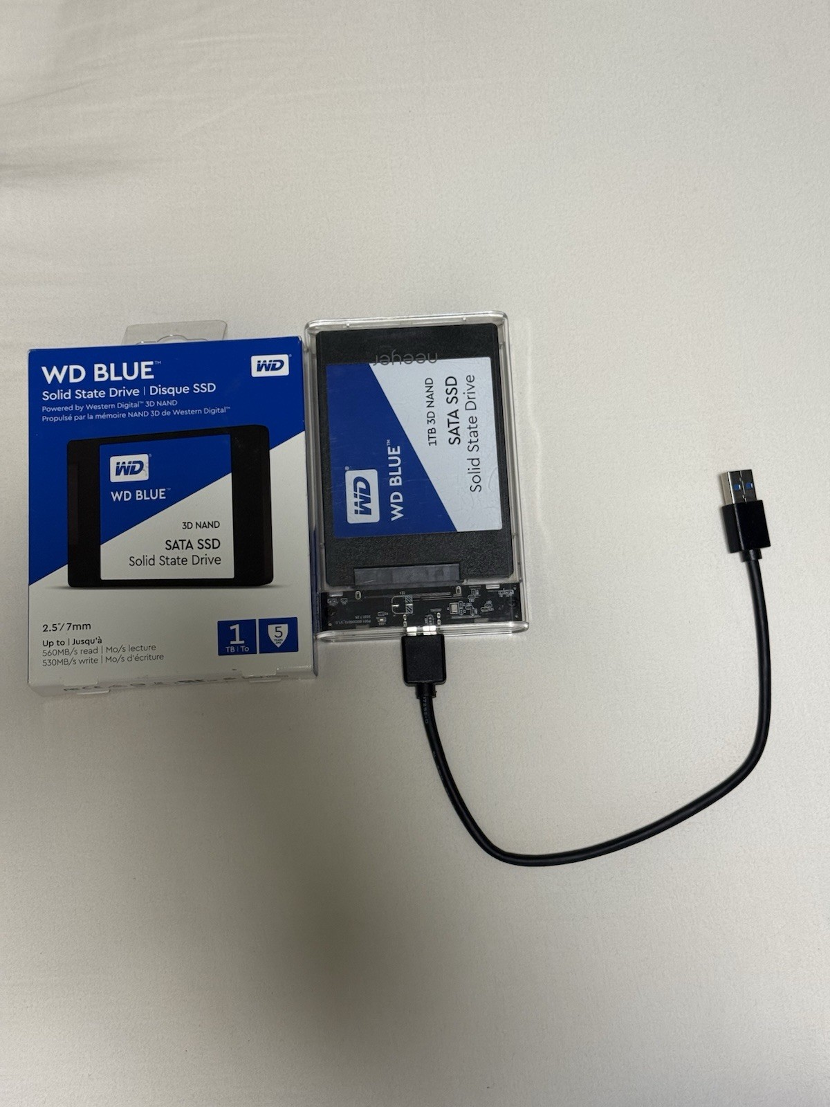 Western Digital WD Blue 3D NAND SATA Internal SSD 1TB, 2.5"