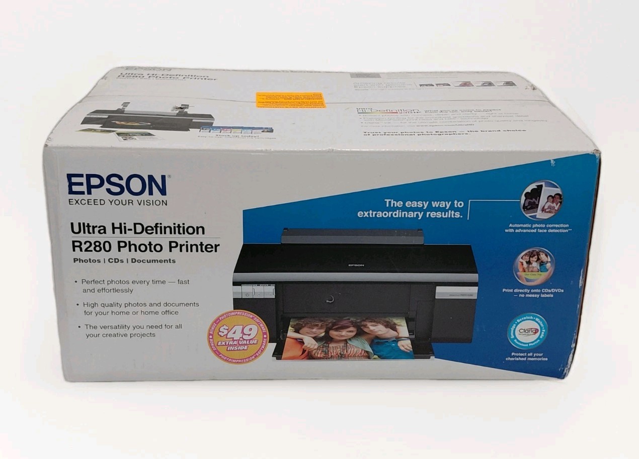 Epson R280 Ultra Hi-Definition Photo Printer ▪ NEW SEALED IN BOX ▪ Never Opened