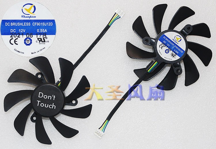 New For ZOTAC CF9015U12S CF9015U12D Diameter 85mm 12V 0.55A Graphics Card Fan