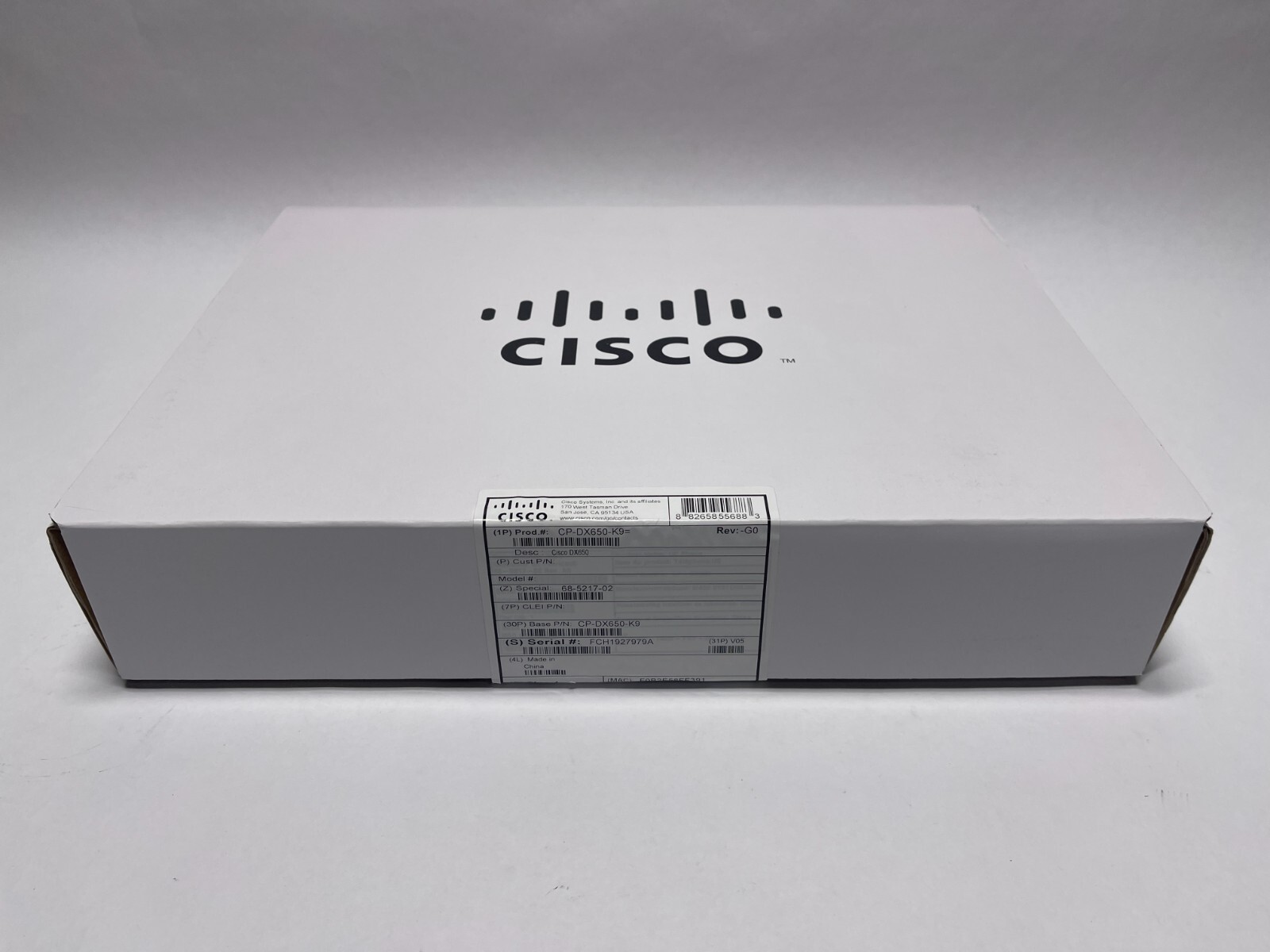 Cisco IP LCD Video Phone, CP-DX650-K9, 68-5217-02 BRAND NEW