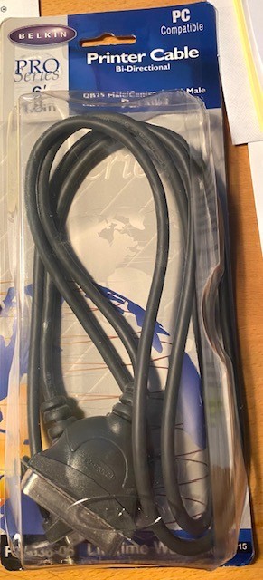 (2)F2A036-06 BELKIN Bi-Directional DB25 36 Parallel Cable SCSI Printer IEEE 1284