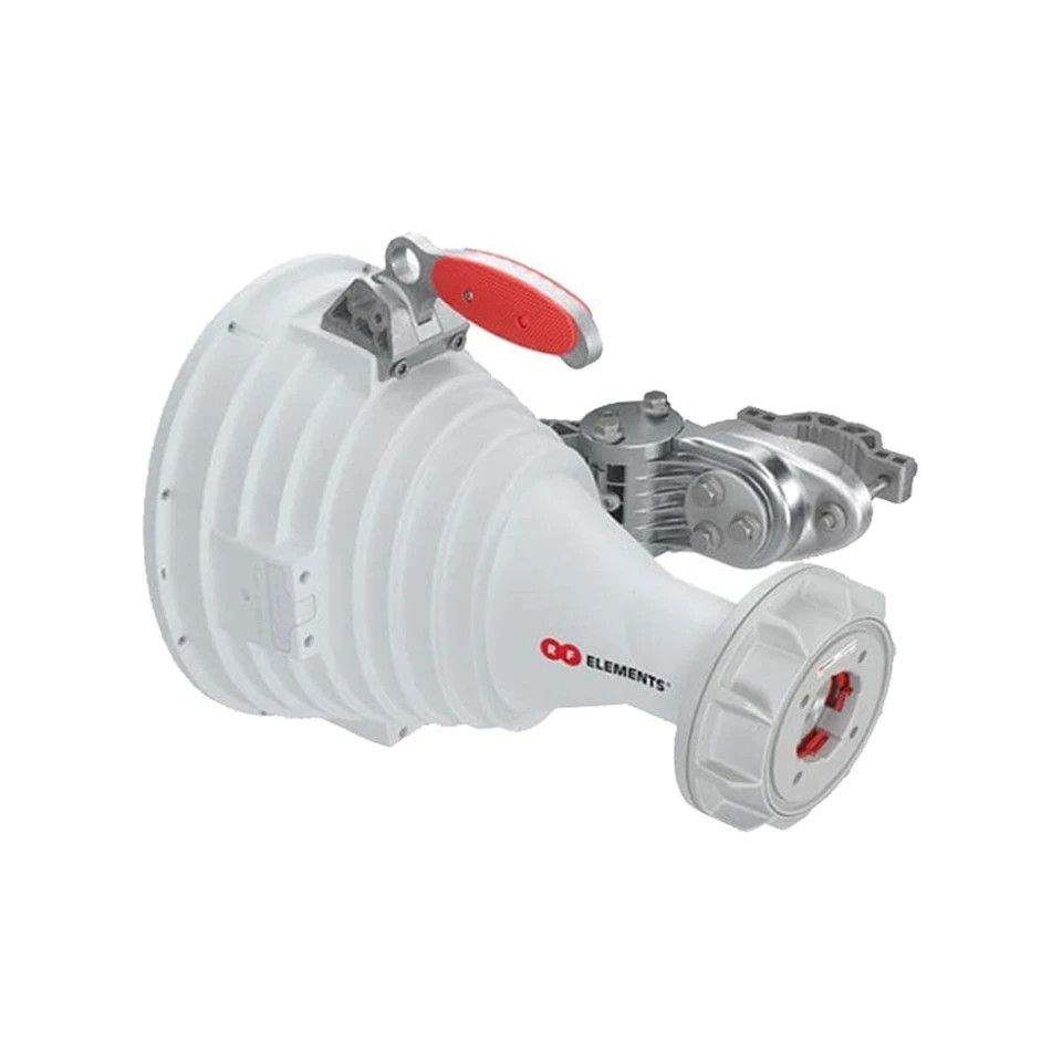 RF ELEMENTS - (HG3-TP-A20-30) - 30 Degree Asym. Horn Antenna - 5GHz - Twist Port