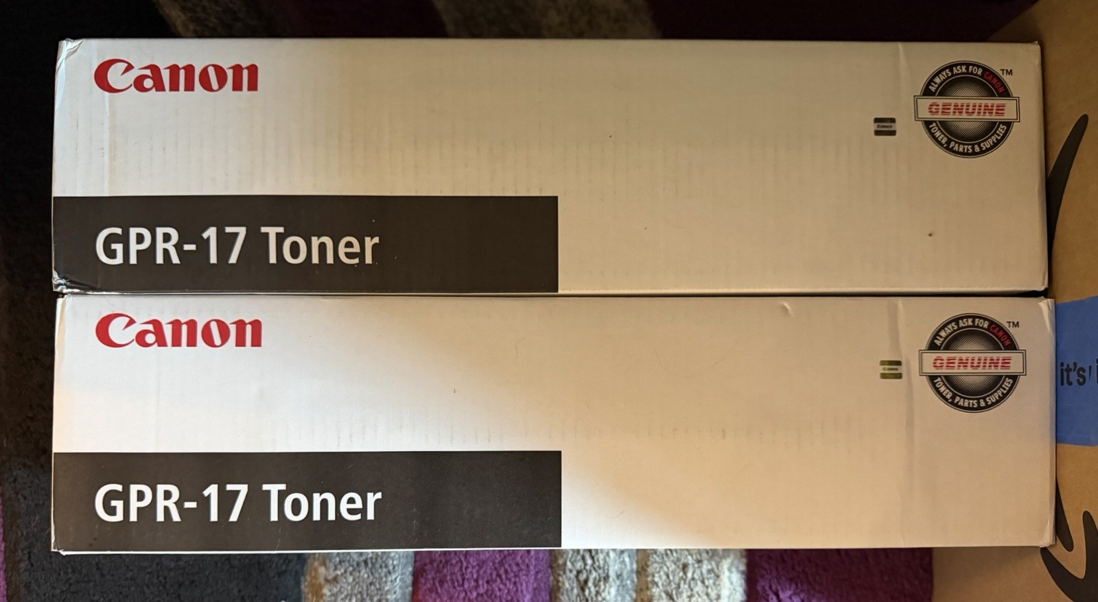 Canon GPR-17 Genuine OEM Black Toner Cartridge Lot of 2 - iR 5070/5570/6570 New