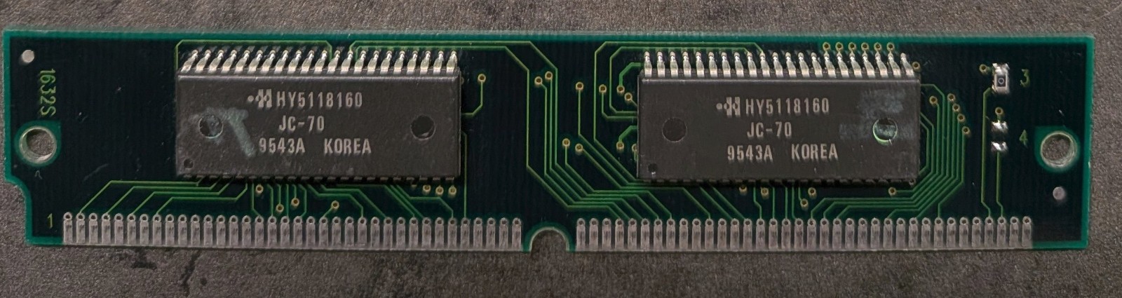 4MB 72 pin FPM SIMM 60ns Non-Parity