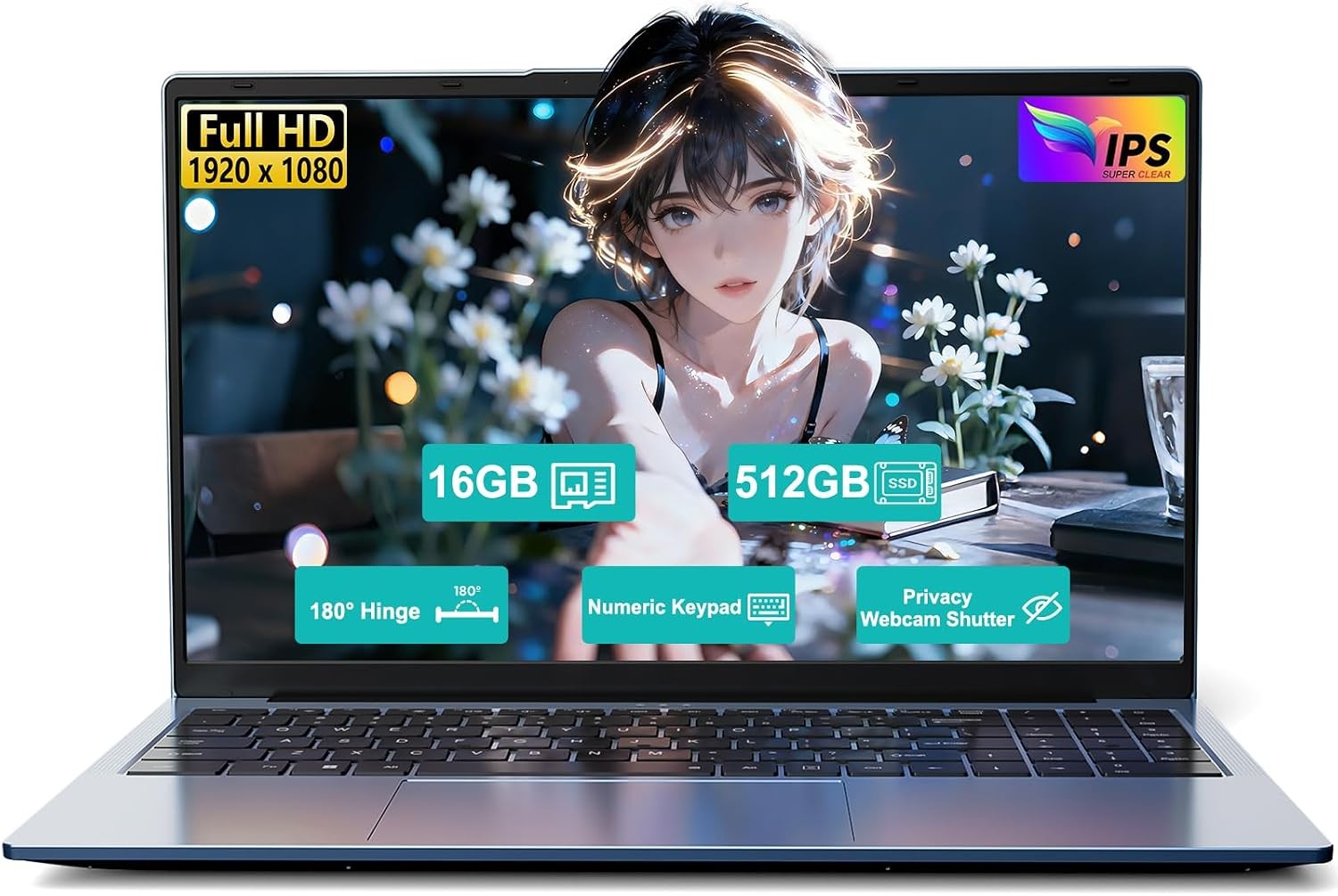 15.6" IPS FHD-Laptop: AMD Ryzen 5 (Beat i5-1135G7), 16GB RAM 512GB SSD