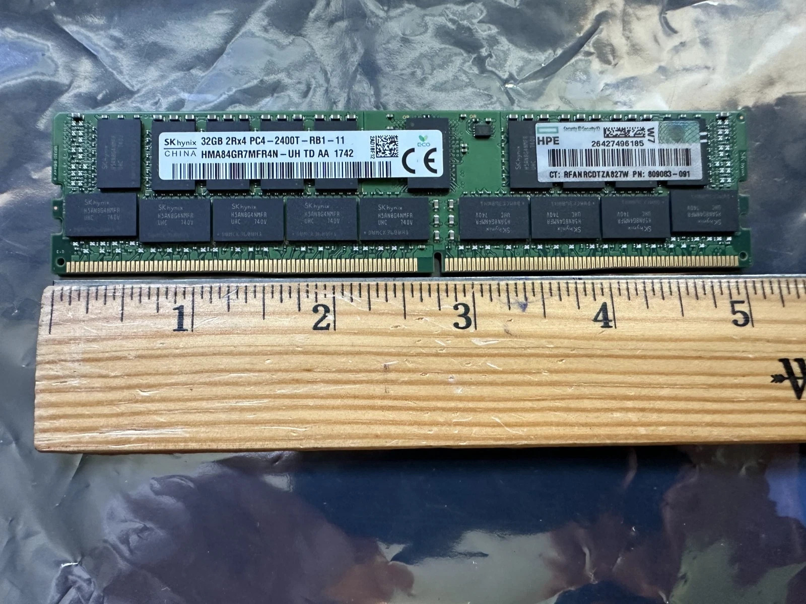 *** Lot of 4 *** HPE SmartMemory SK Hynix 32GB DDR4 2400MHz ECC REG Server RAM