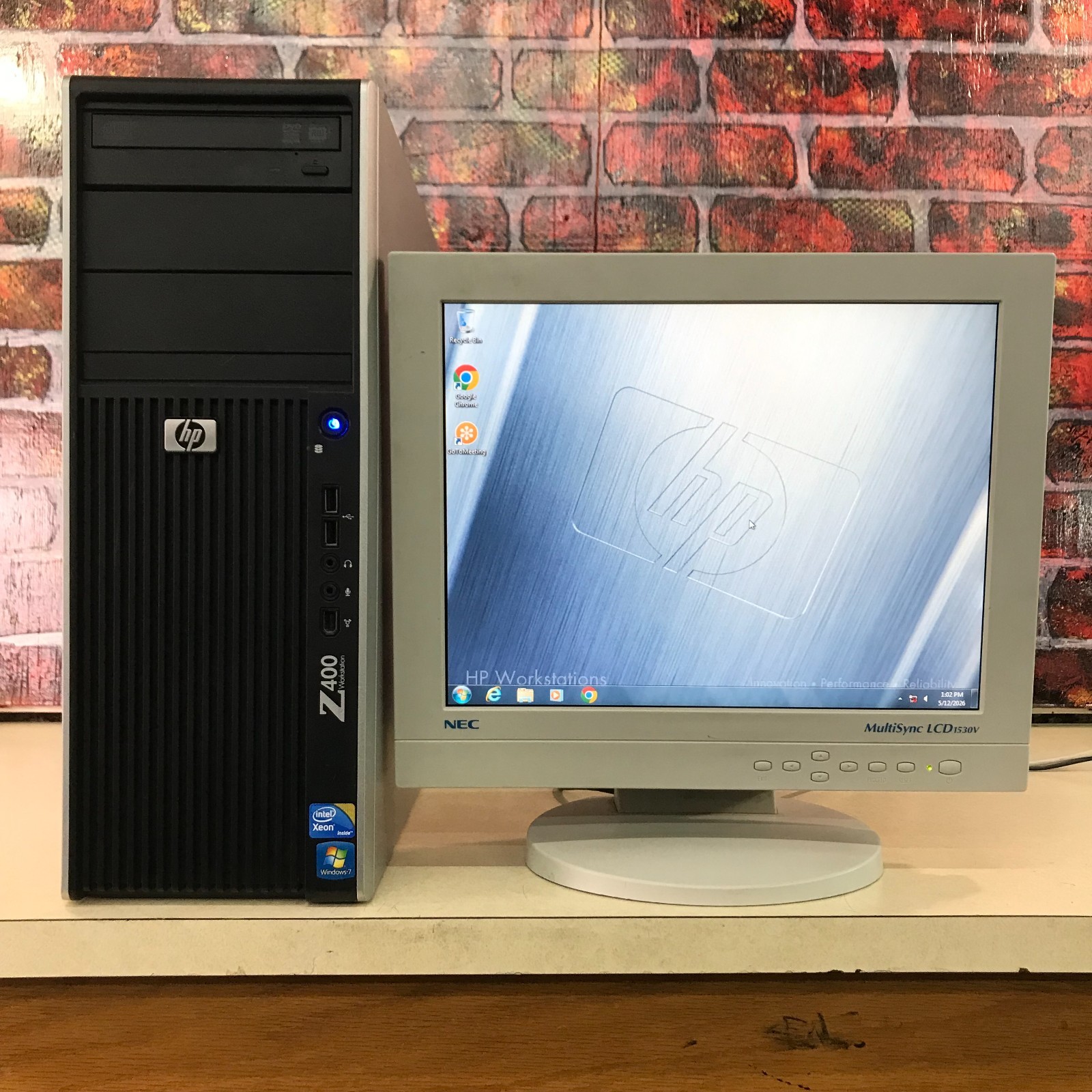 HP Z400 Desktop Workstation Xeon W3550 3.07GHz 8GB RAM 500GB HDD (Windows 7 Pro)