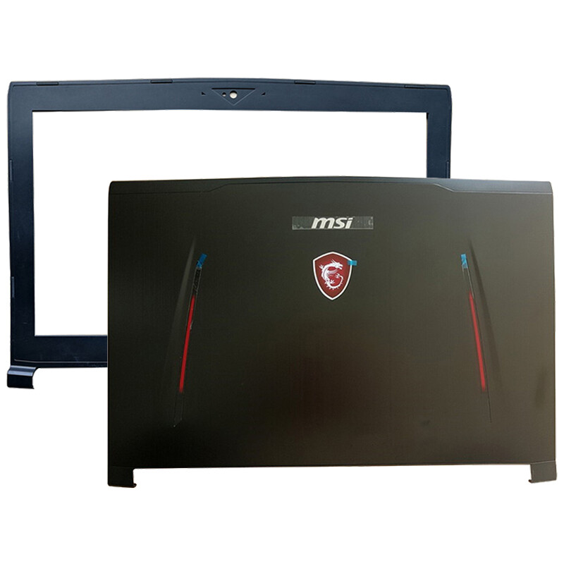 New for MSI GT62 GT62VR MS-16L1 MS-16L2 Black Top LCD Back Cover+Front Bezel 