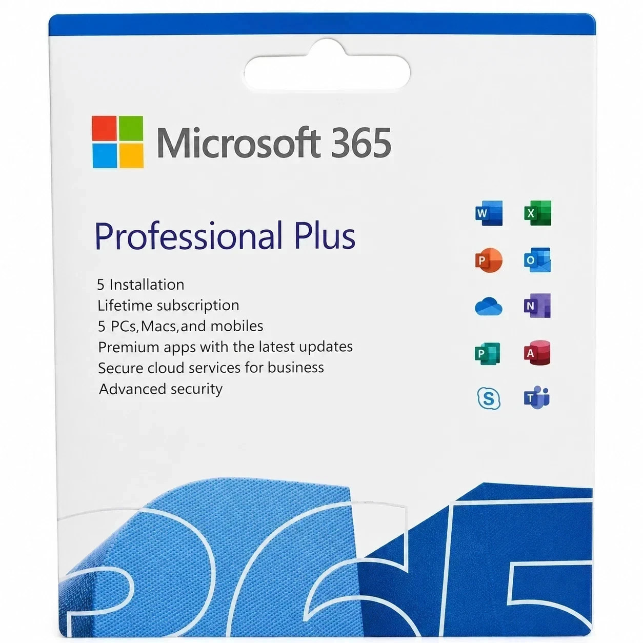 Microsoft 365 Professional– 5 PC or Mac with USB media