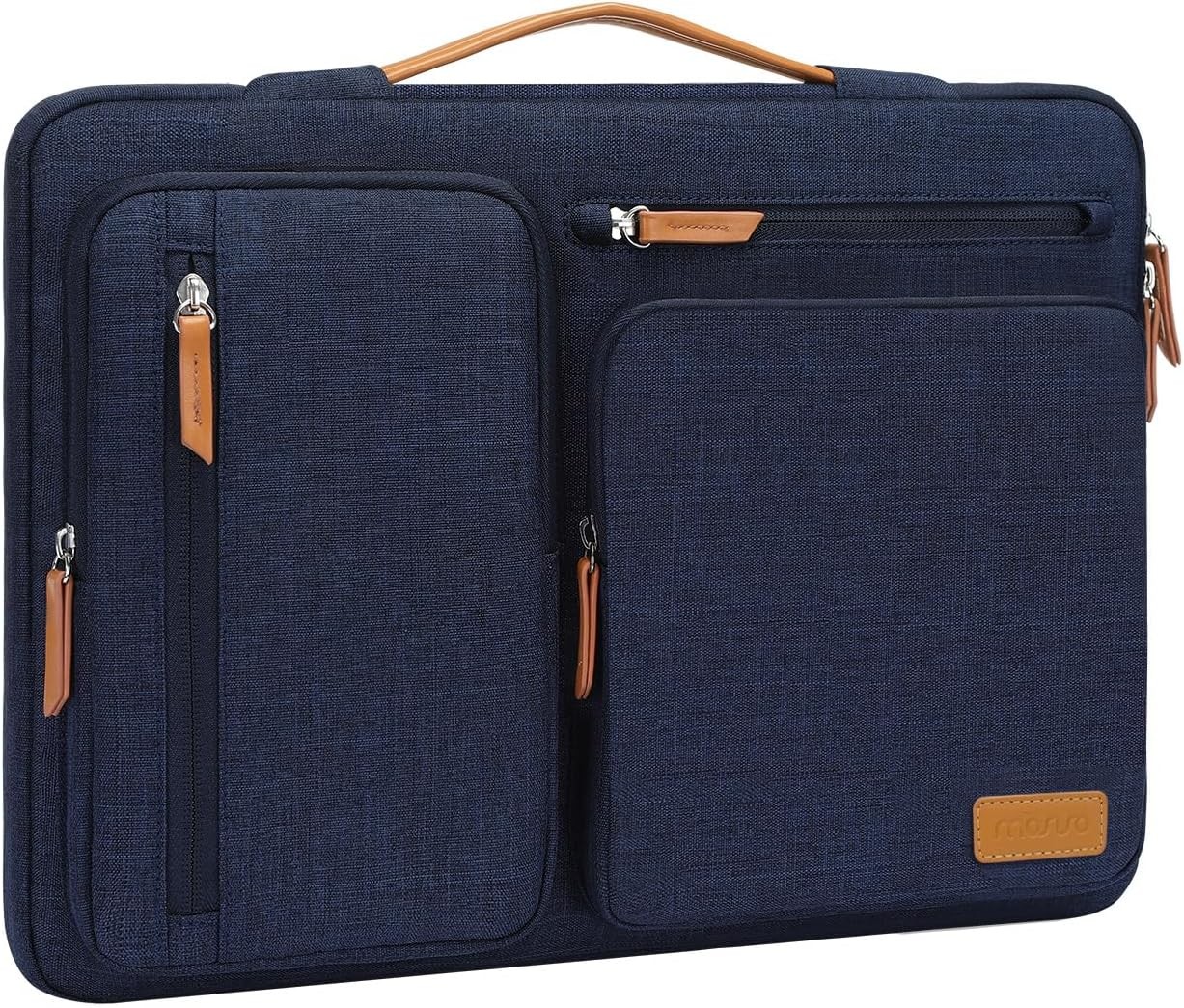 Navy Blue 360 Laptop Sleeve for 15-15.6 inch Laptops, Compatible with MacBook Pr