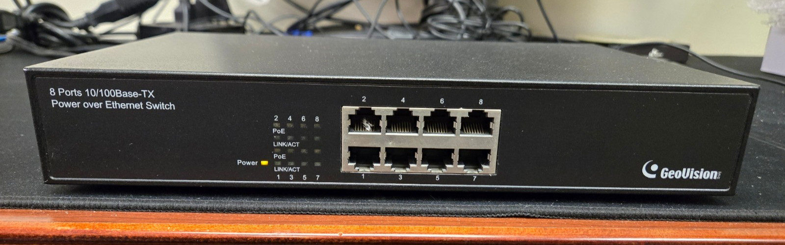 GeoVision GV-POE0800 10/100 unmanaged ethernet switch