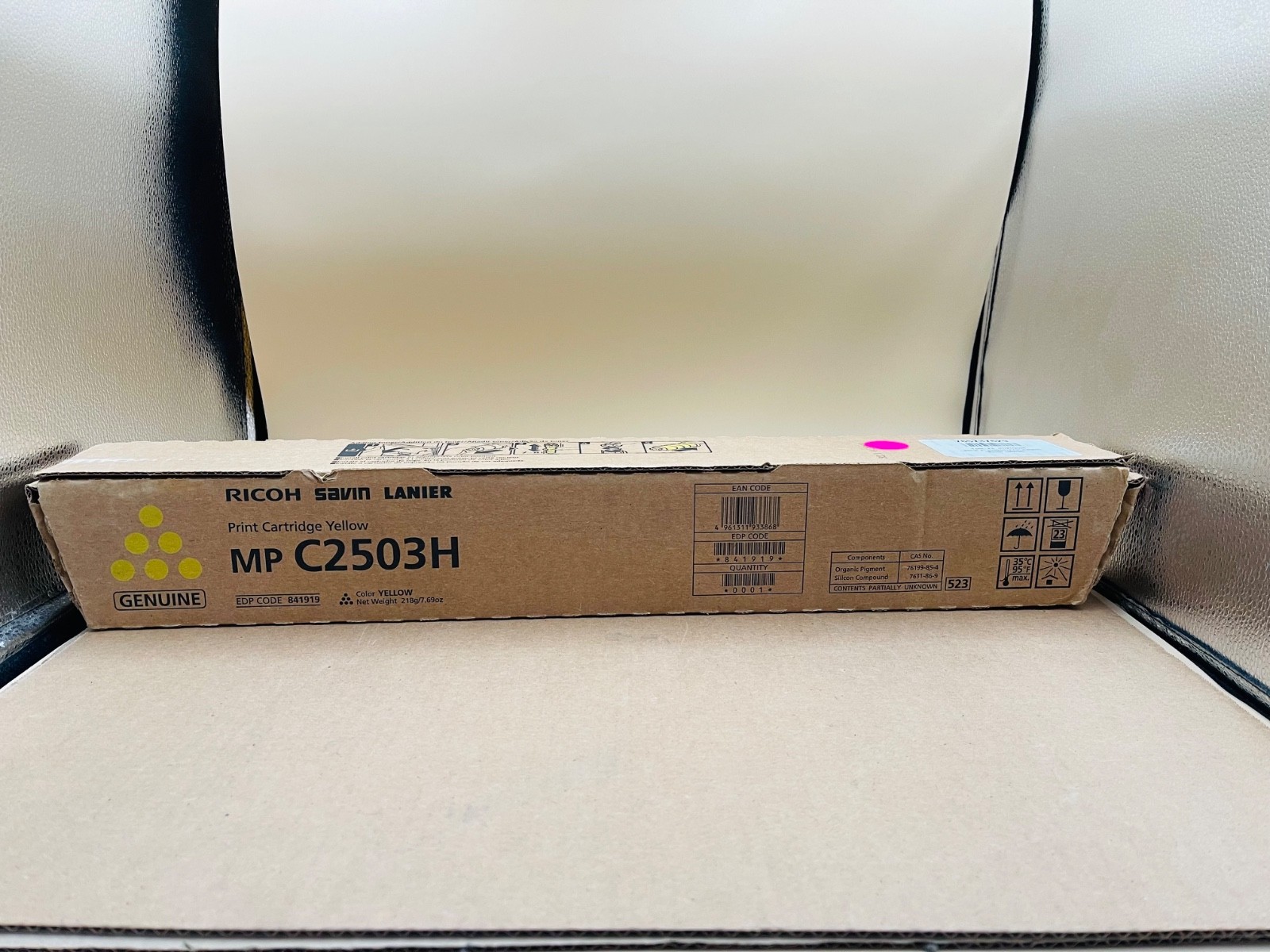 Ricoh Genuine MP C2503H 841919 HY Yellow Toner Print Cartridge Original C2504