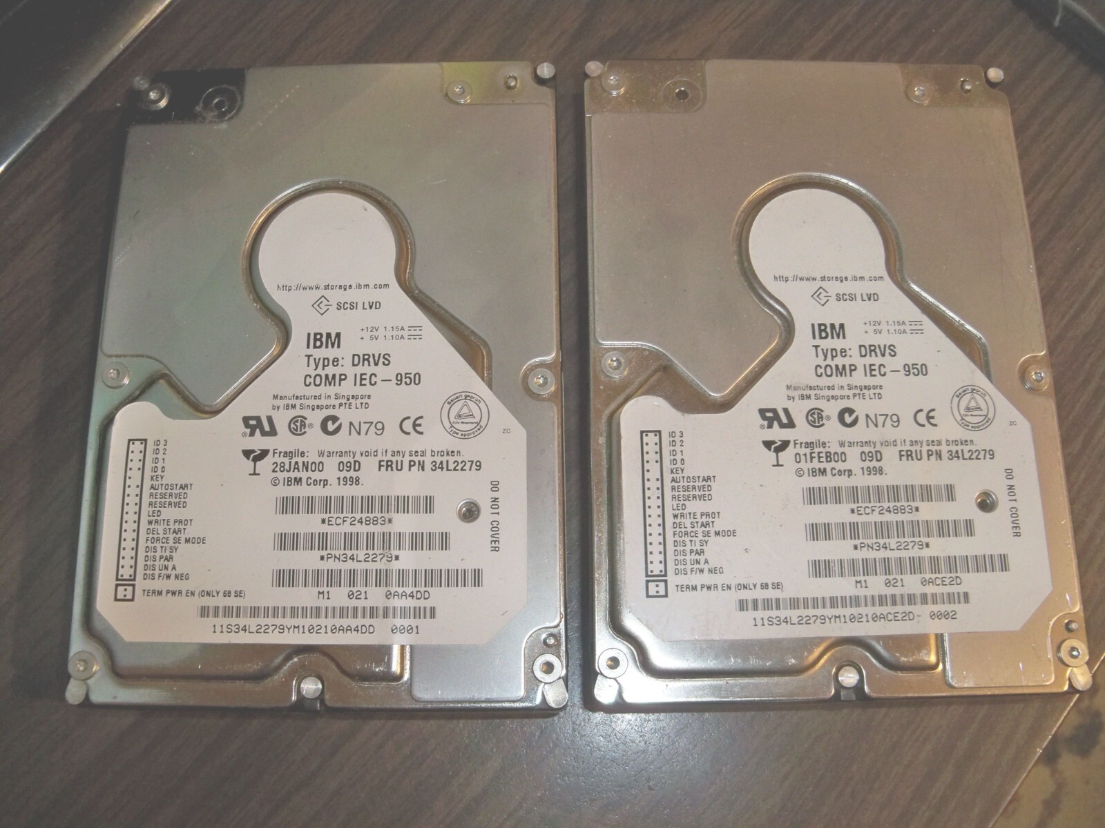 IBM 34L2279 3.5" 10K 8.58 GB Ultra2 SCSI Hard Disk Drive HDD AS/400