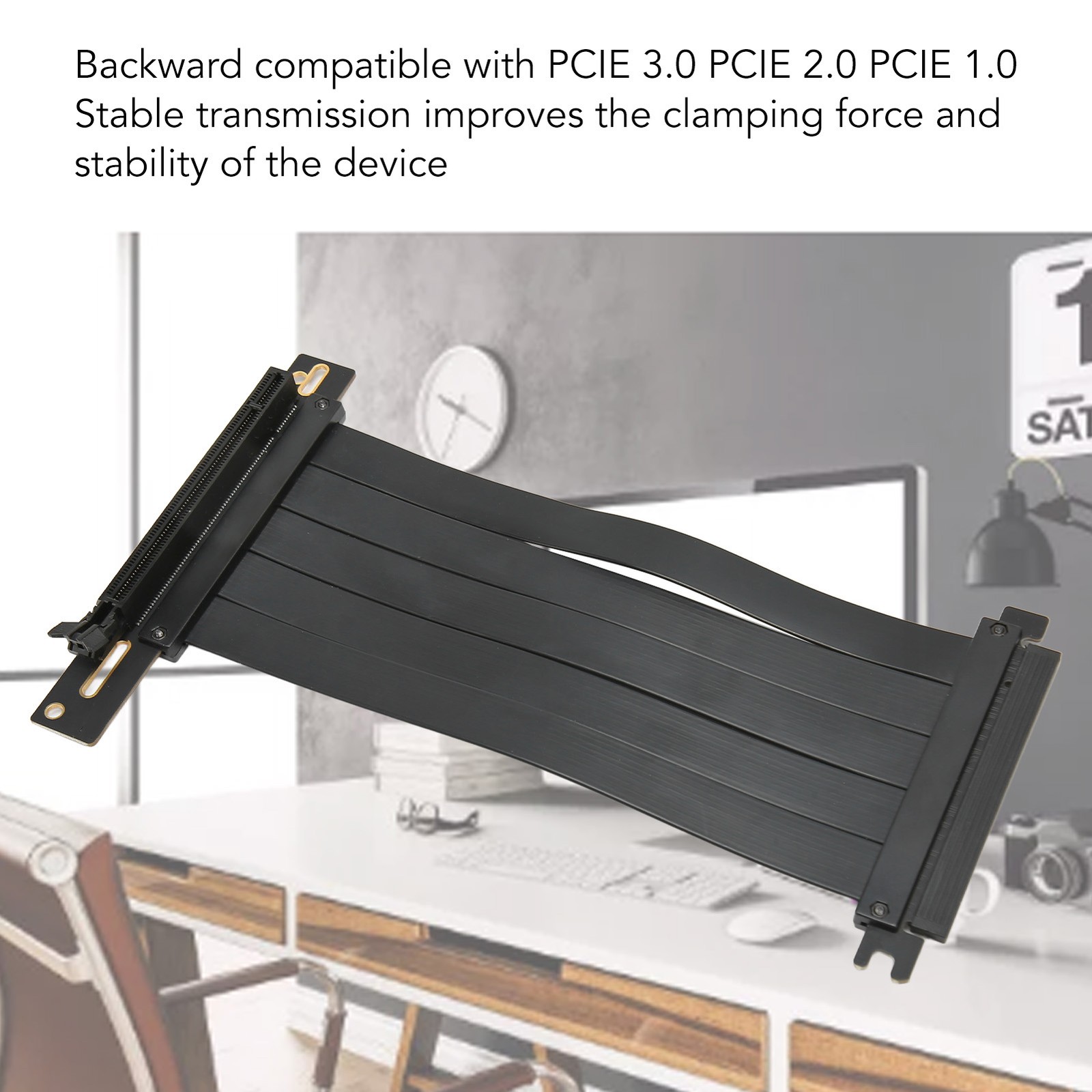PCIE 4.0 X16 Extender Riser Cable Plug And Play High Speed PCIE 4.0 X16 Graphics