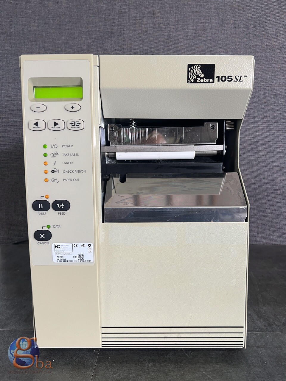 Zebra 105SL Plus 10500-3001-0070 Thermal Transfer Barcode Label Printer 300dpi