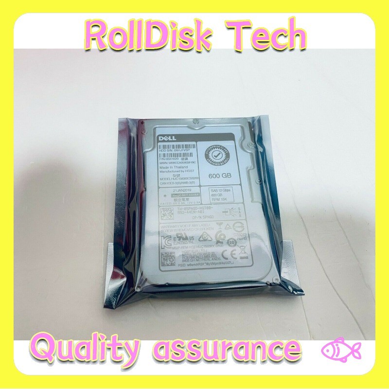 New NEW Dell 600GB 5PNGD SAS 2.5" 15K 12Gb/s HUC156060CSS200 05PNGD Hard Drive