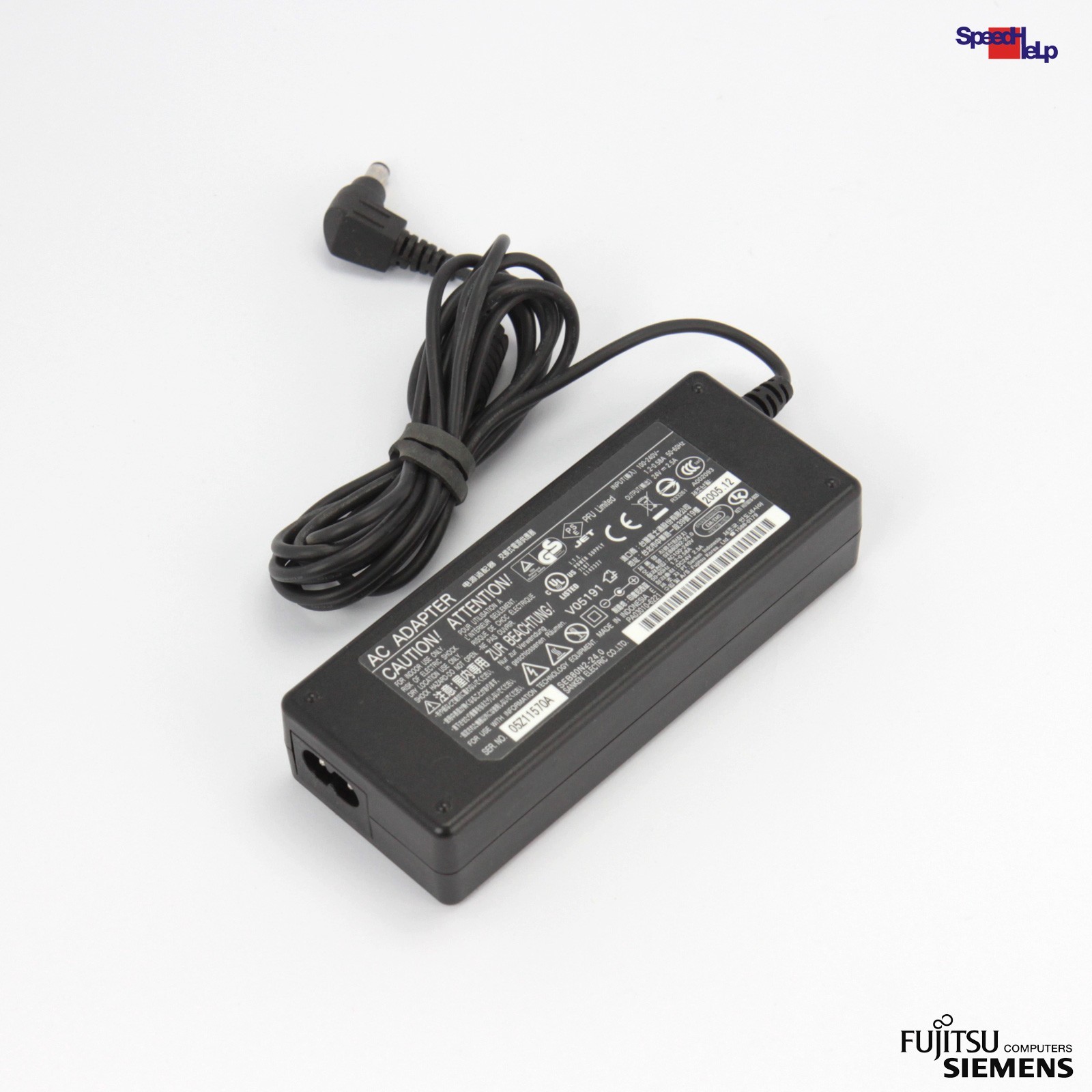 FUJITSU SIEMENS SANKEN SEB80N2-24 NOTEBOOK LAPTOP ADAPTER POWER SUPPLY 24V 2.5A 60W