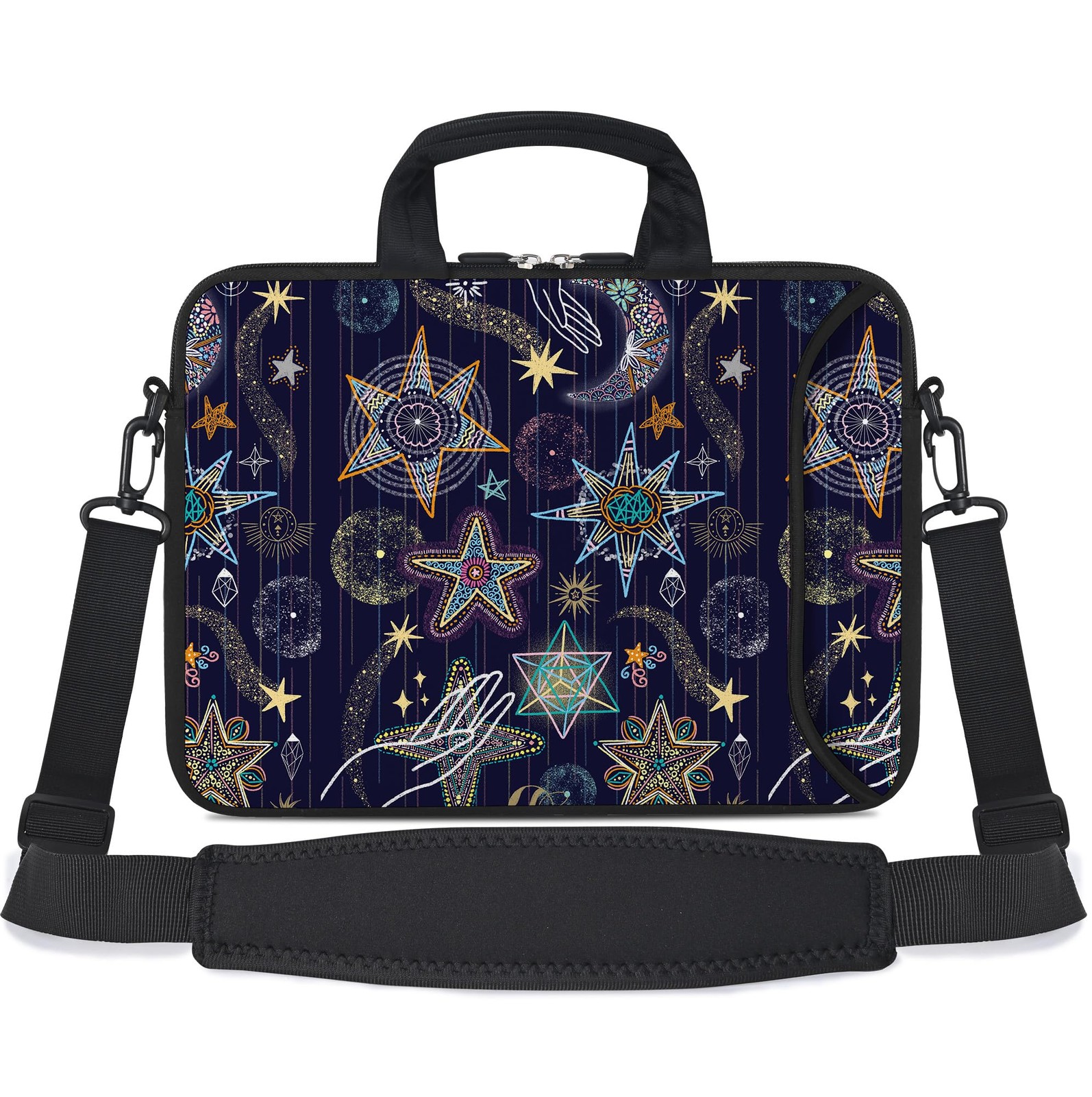 Stars Neoprene Laptop Shoulder Bag Messenger Carrying Case Fits 1415.6 Inch