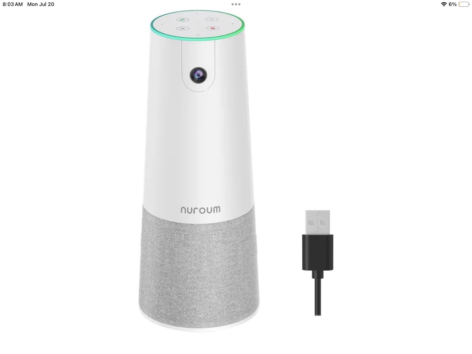 NUROUM C20 HD 1080P Video Conferencing Camera with Microphone and Speaker