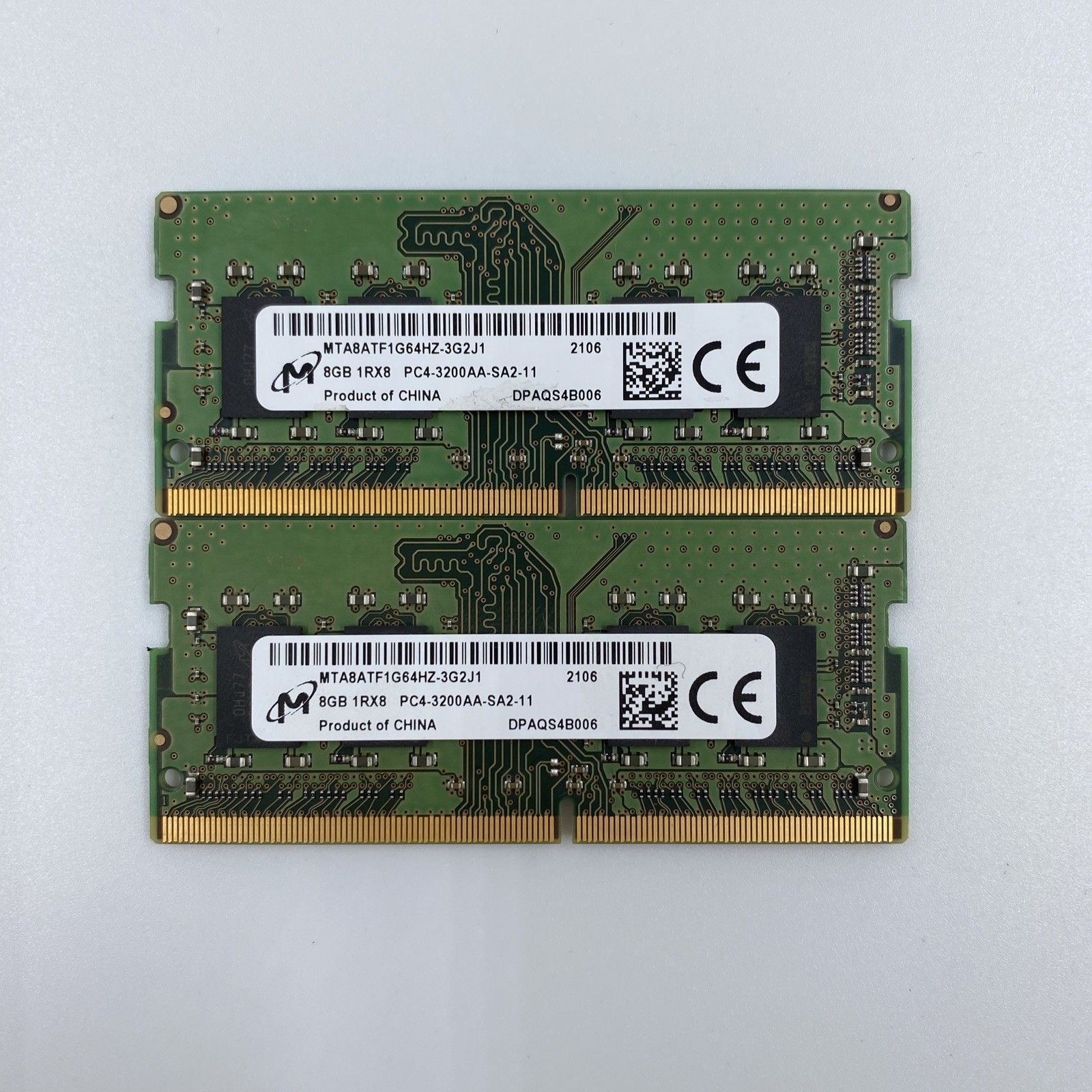 Micron 16GB 2x8GB DDR4-3200 PC4-25600 SO-DIMM 1Rx8 Laptop RAM