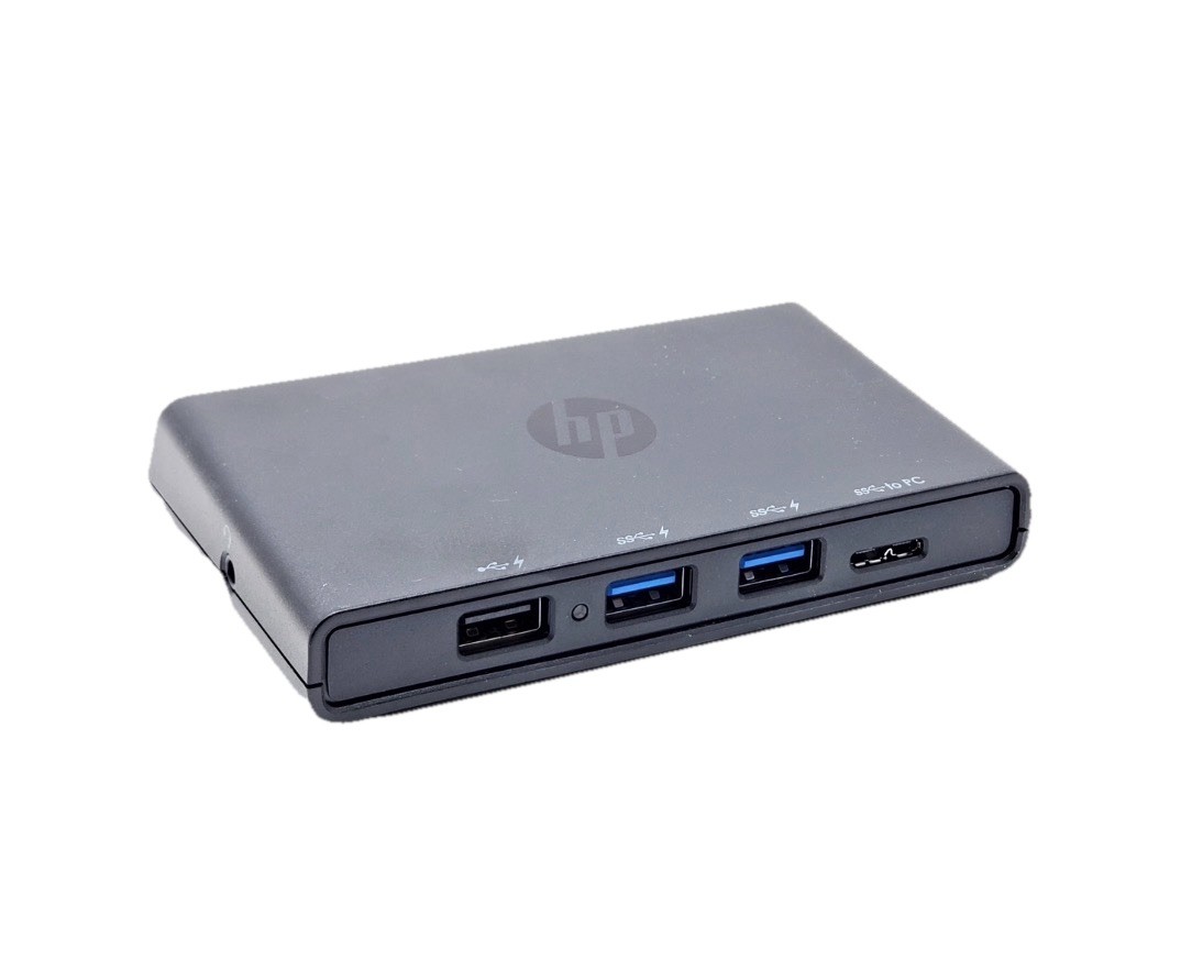 HP 3001pr USB 3.0 Port Replicator, Dual Displays, F3S42AA, HSTNN-IX08 + PS