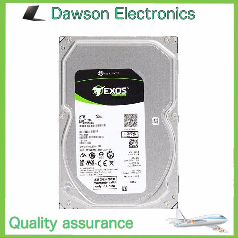 Seagate Exos ST2000NM000B 7E8 2TB 7200RPM SATA 6.0Gb/s 3.5" Internal Hard Drive