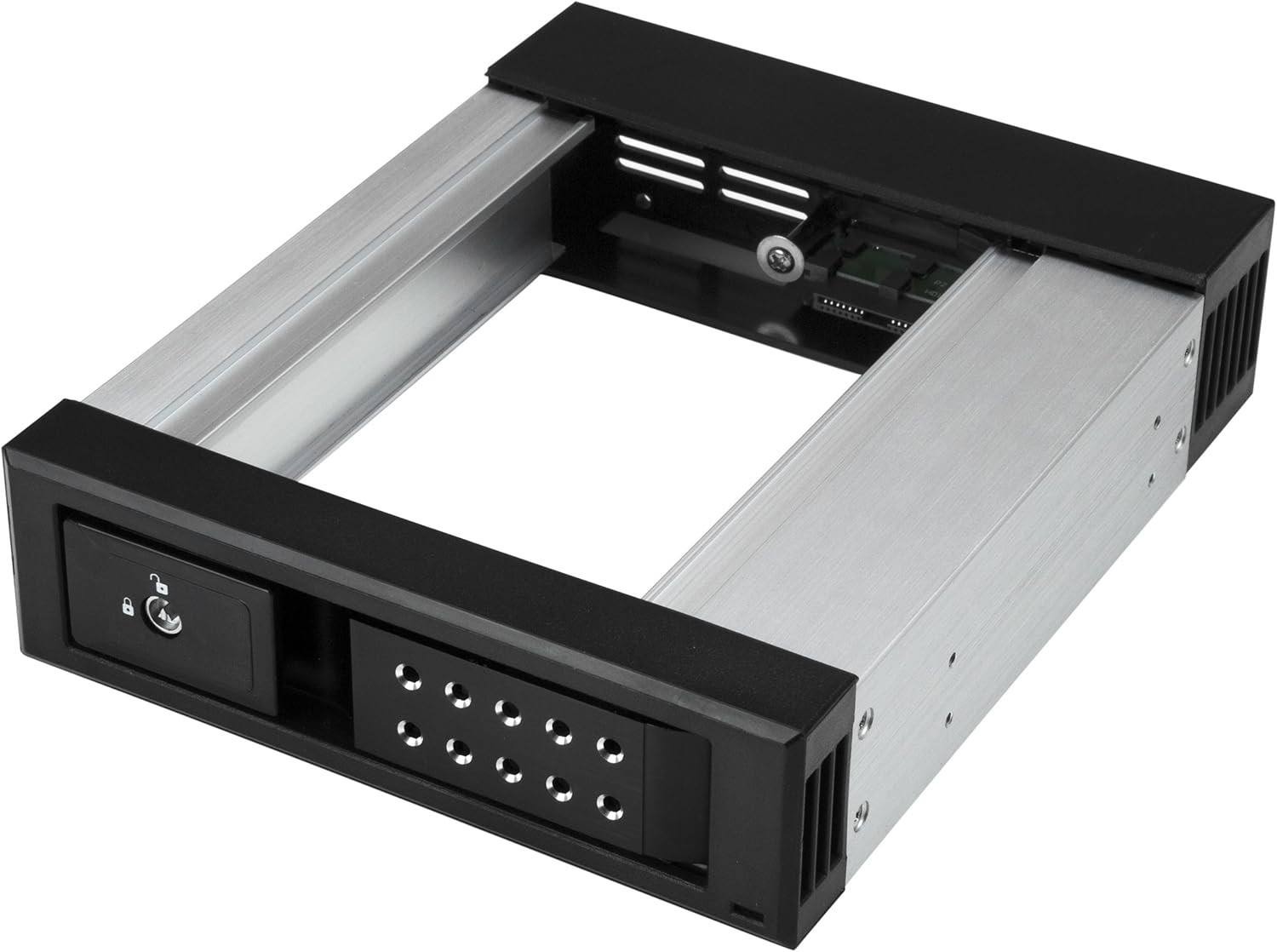 .Com 5.25" to 3.5" Trayless Hard Drive Hot Swap Bay - Removable Hard Drive Bay f