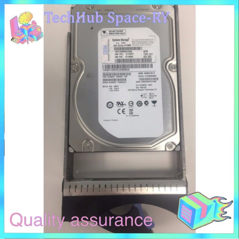IBM 81Y9886 81Y9878 81Y9890 3TB 3.5" 7.2K 6GBPS SAS DS3512 EXP3512 Hard Drive