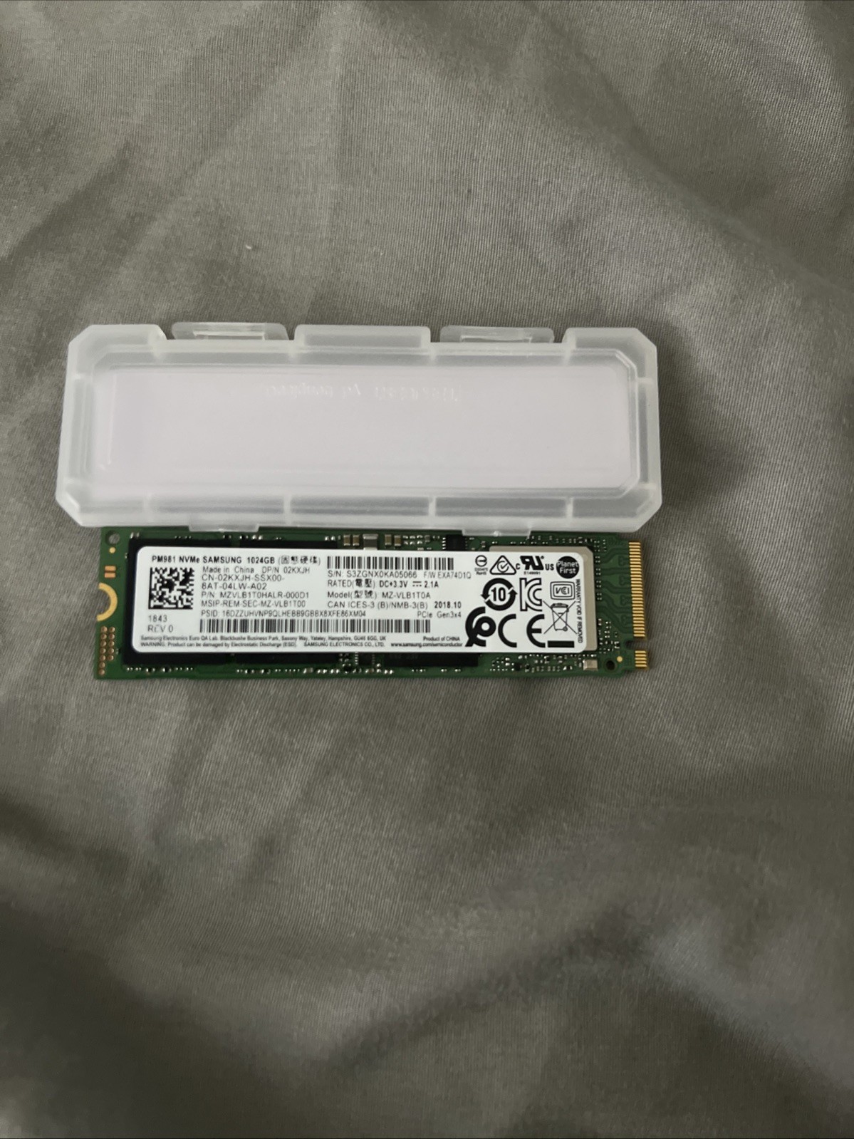 HP Samsung PM981a 1TB NVMe M.2 SSD SOLID STATE DRIVE MZ-VLB1T0A 99% HEALTH