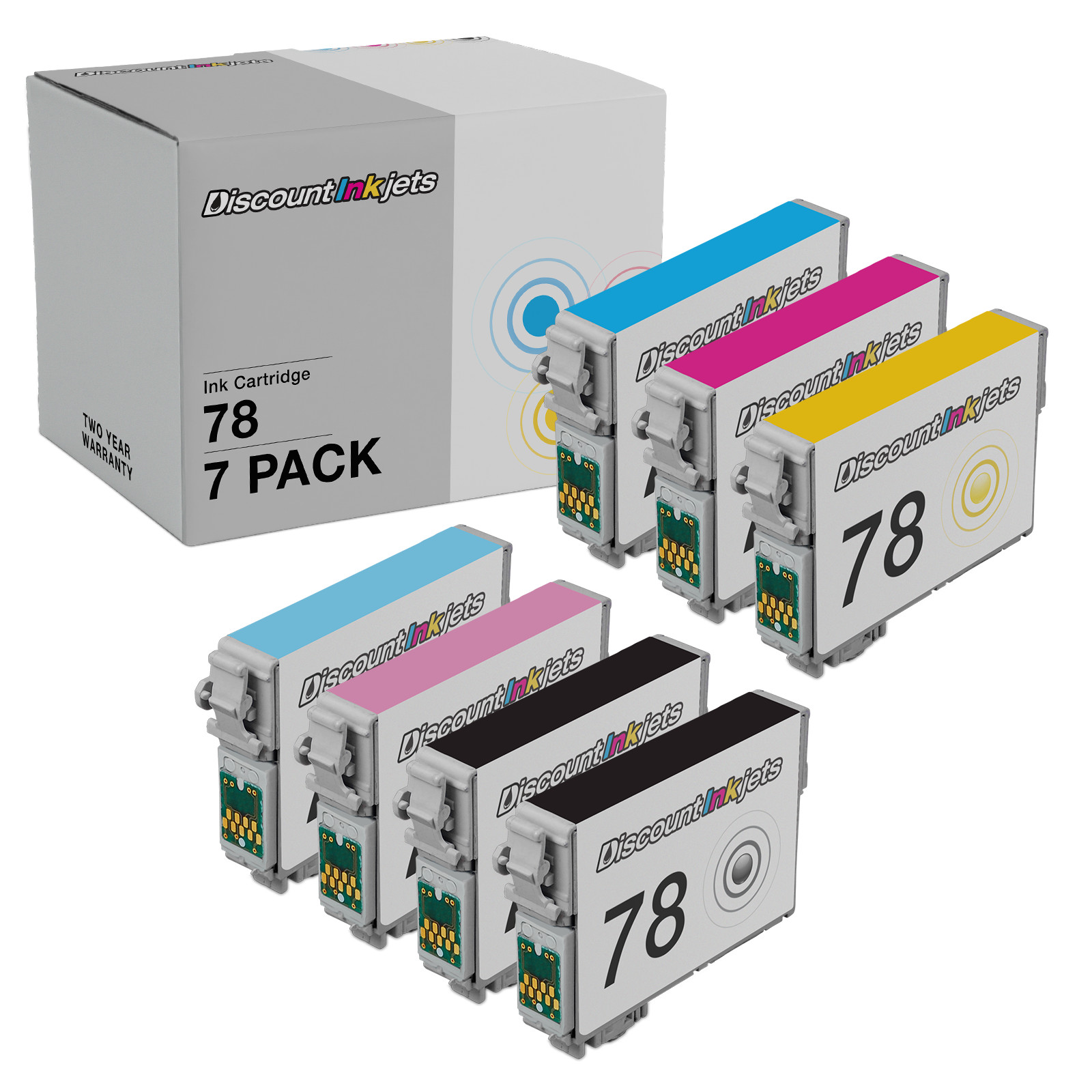 7PK Ink Cartridges for Epson T078 Artisan 50 T0781 T0782 T0783 T0784 T0785 T0786
