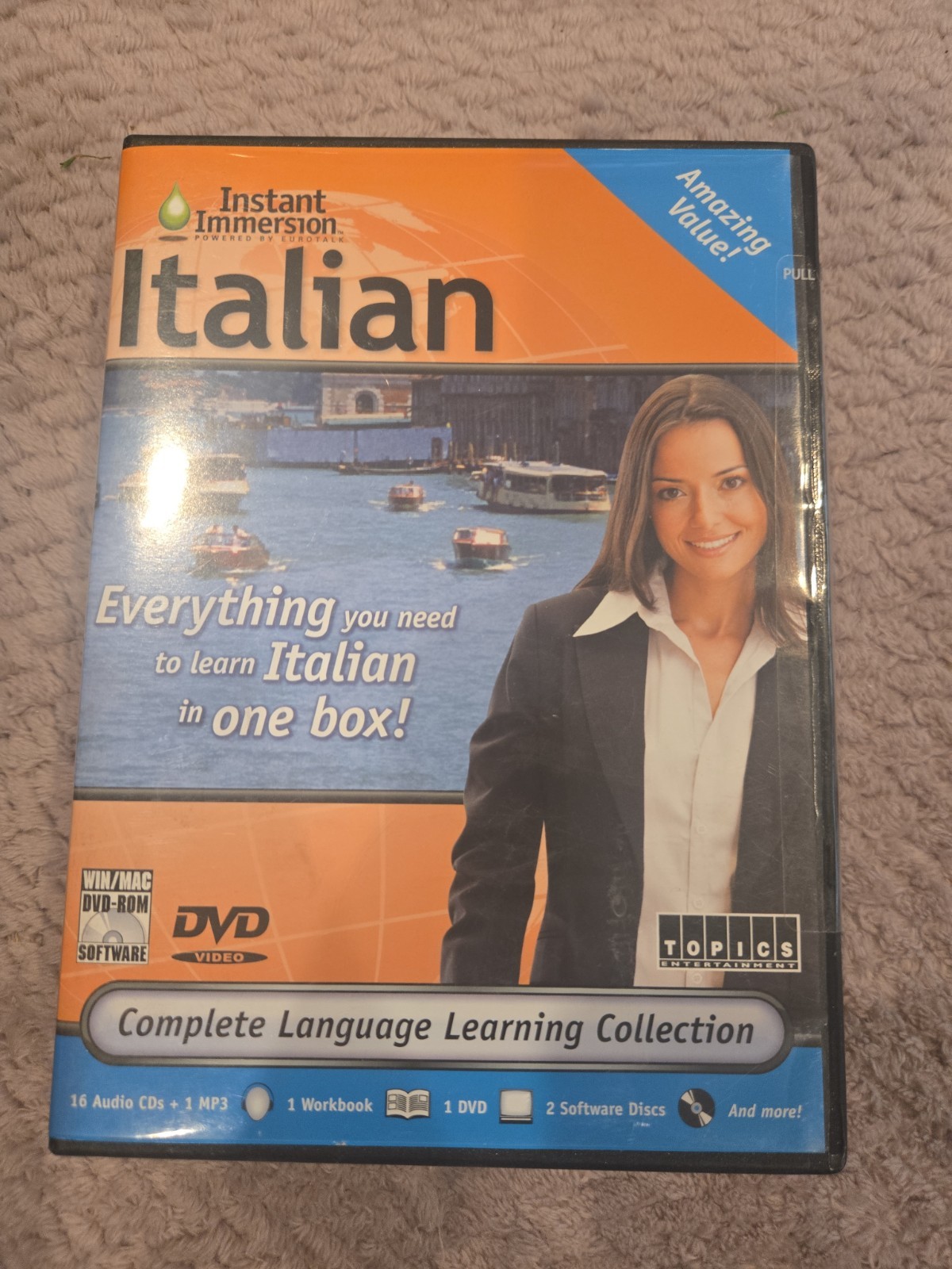 Instant Immersion Italian Language Levels 1-3 DVD For Mac/windows New In Box 