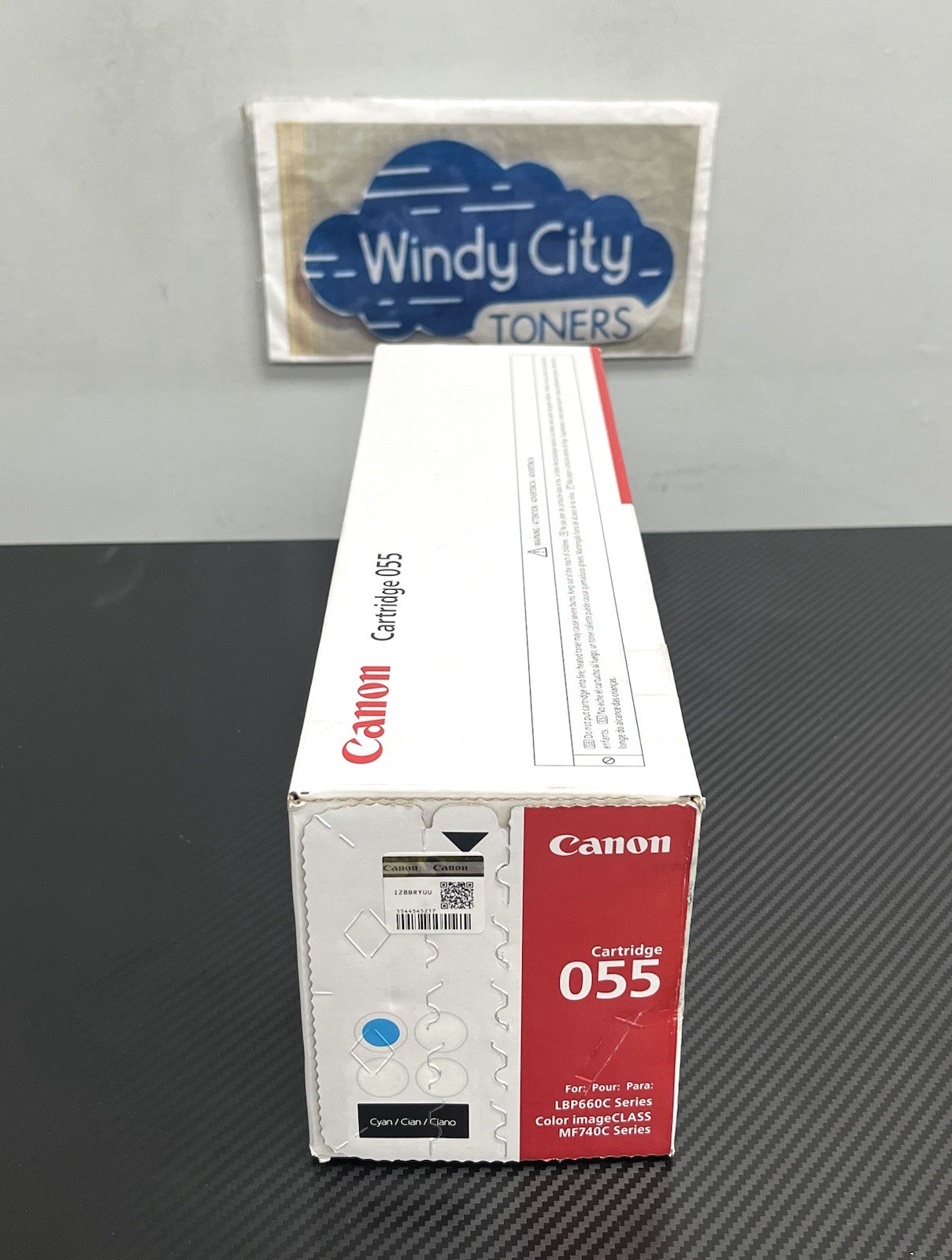 Genuine Canon 055 Standard Yield Cyan Toner Cartridge 3015C001 New Damaged Box