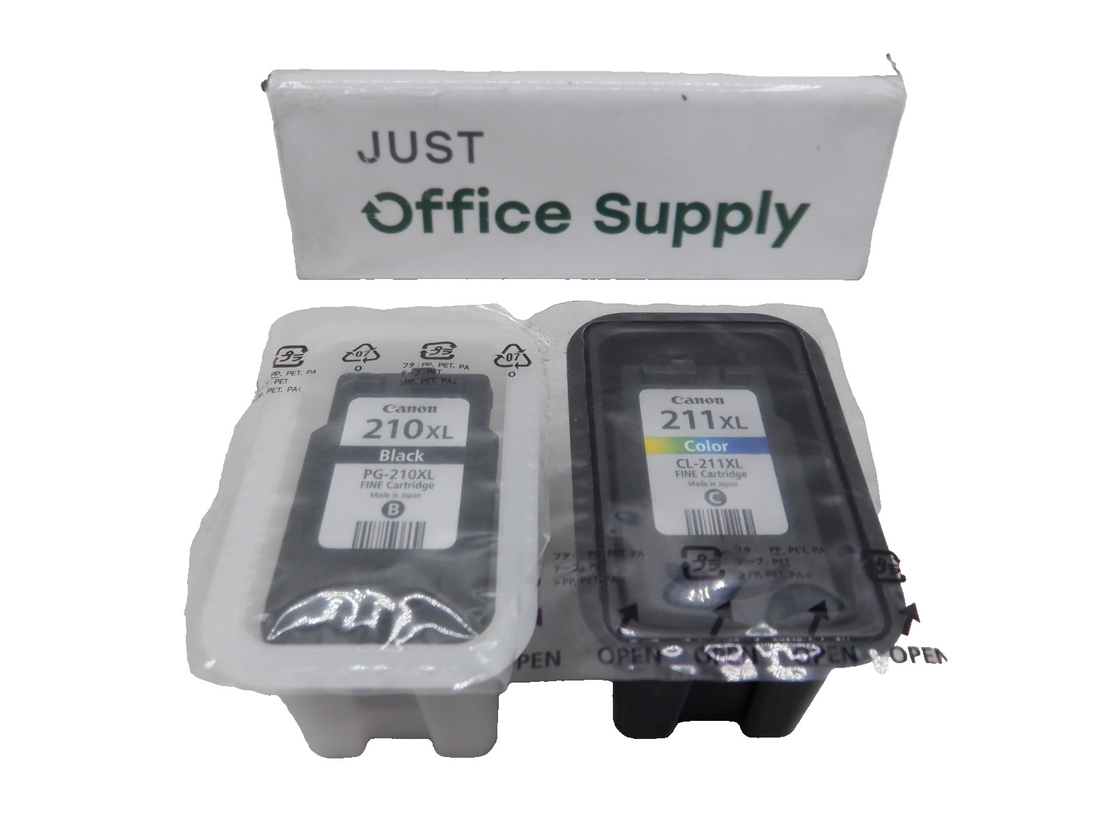 Genuine OEM Canon PG-210XL Black & CL-211XL Color Ink Bulk Packaging  
