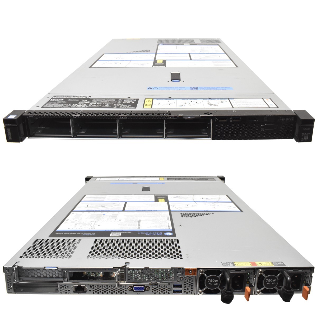 Lenovo ThinkServer SR630 1U no CPU no PC4 RAM 2x Heatsink Raid 930-8i 8xSFF 2.5"