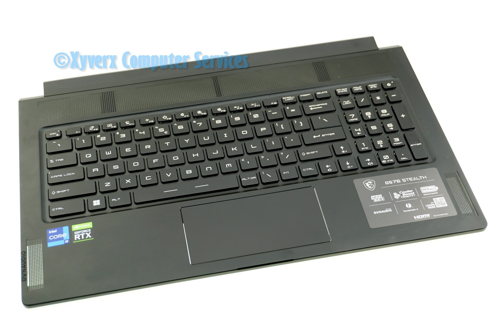 2112Z2150C0 V195122AK2 MSI TOP COVER W/K GS76 STEALTH 11UG-257US MS-17M1 (HG21)