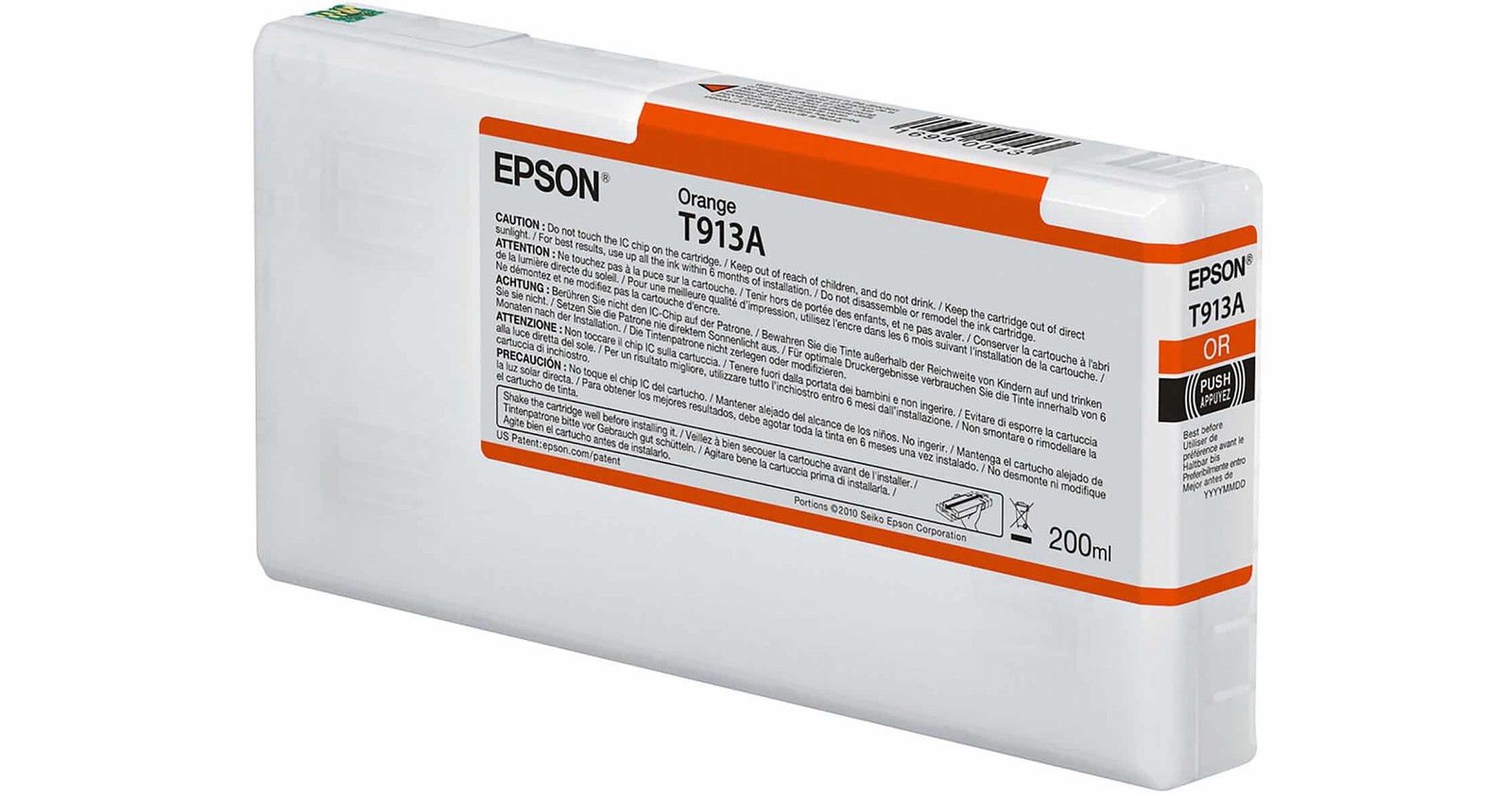 Epson T913 UltraChrome HDX 200mL Orange Ink Cartridge [T913A00]