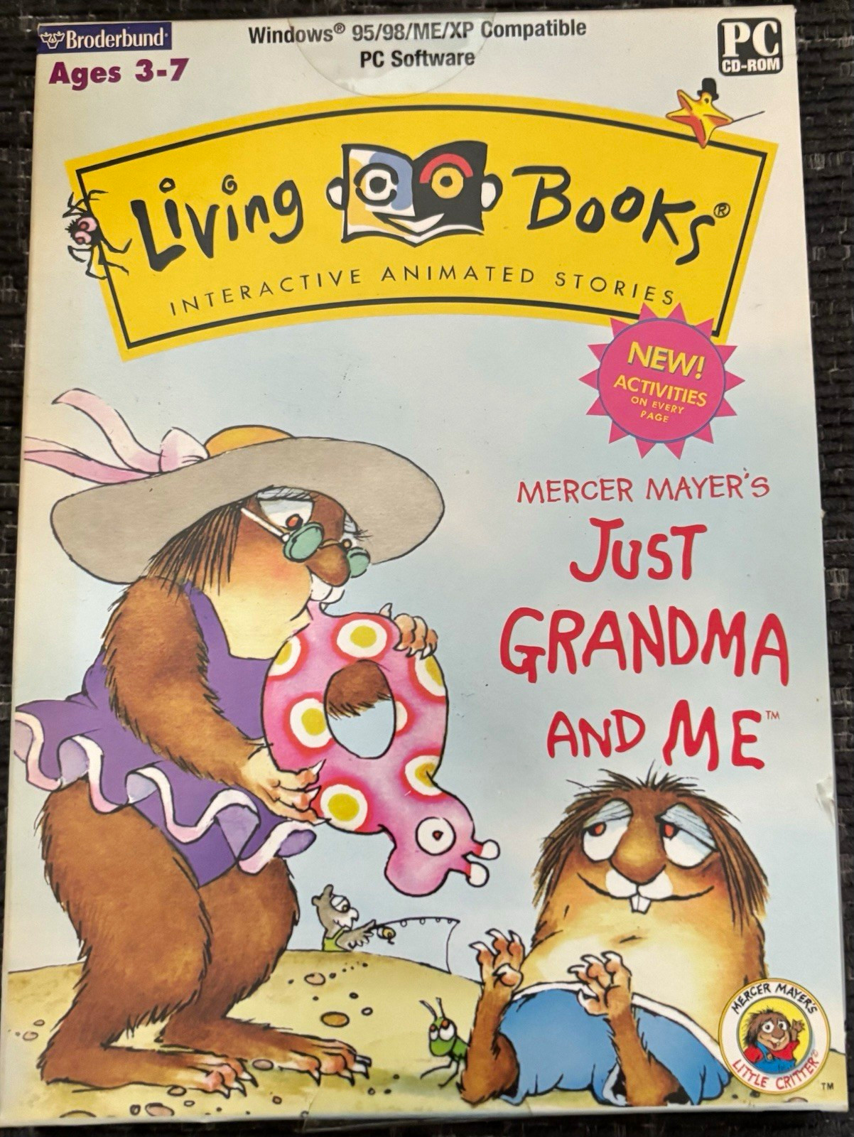Broderbund Living Books Just Grandma and Me PC CD-ROM Win 95/98/ME/XP Multi