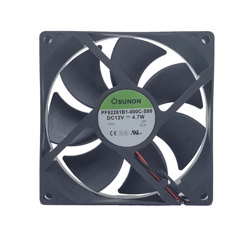 1pc SUNON PF92251B1-000C-S99 12V 4.7W 9cm 9025 2-wire Double Ball Cooling Fan