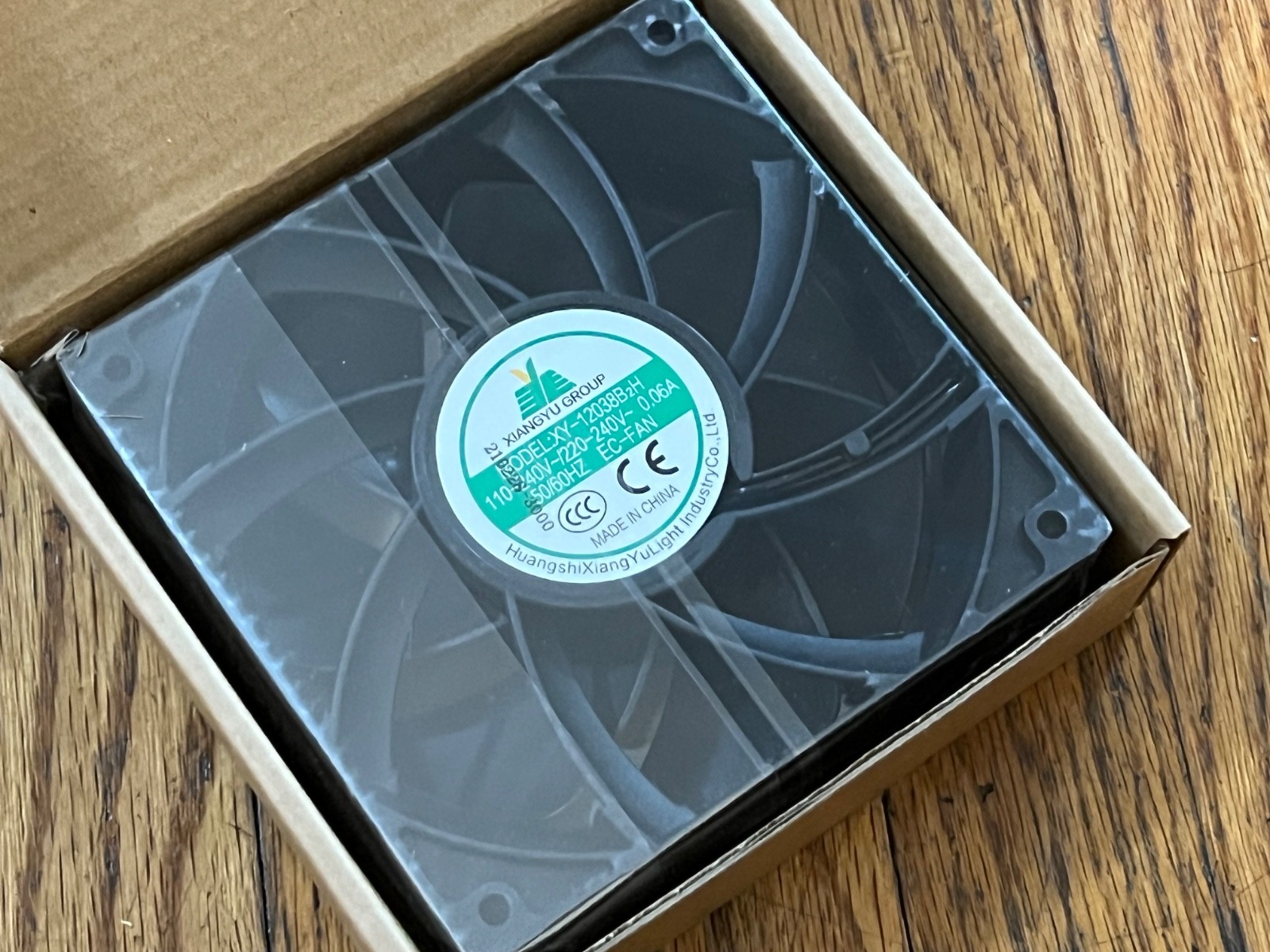 120mm AC Cooling Fan 110–240V XY-12038B2H 2-Wire High Airflow