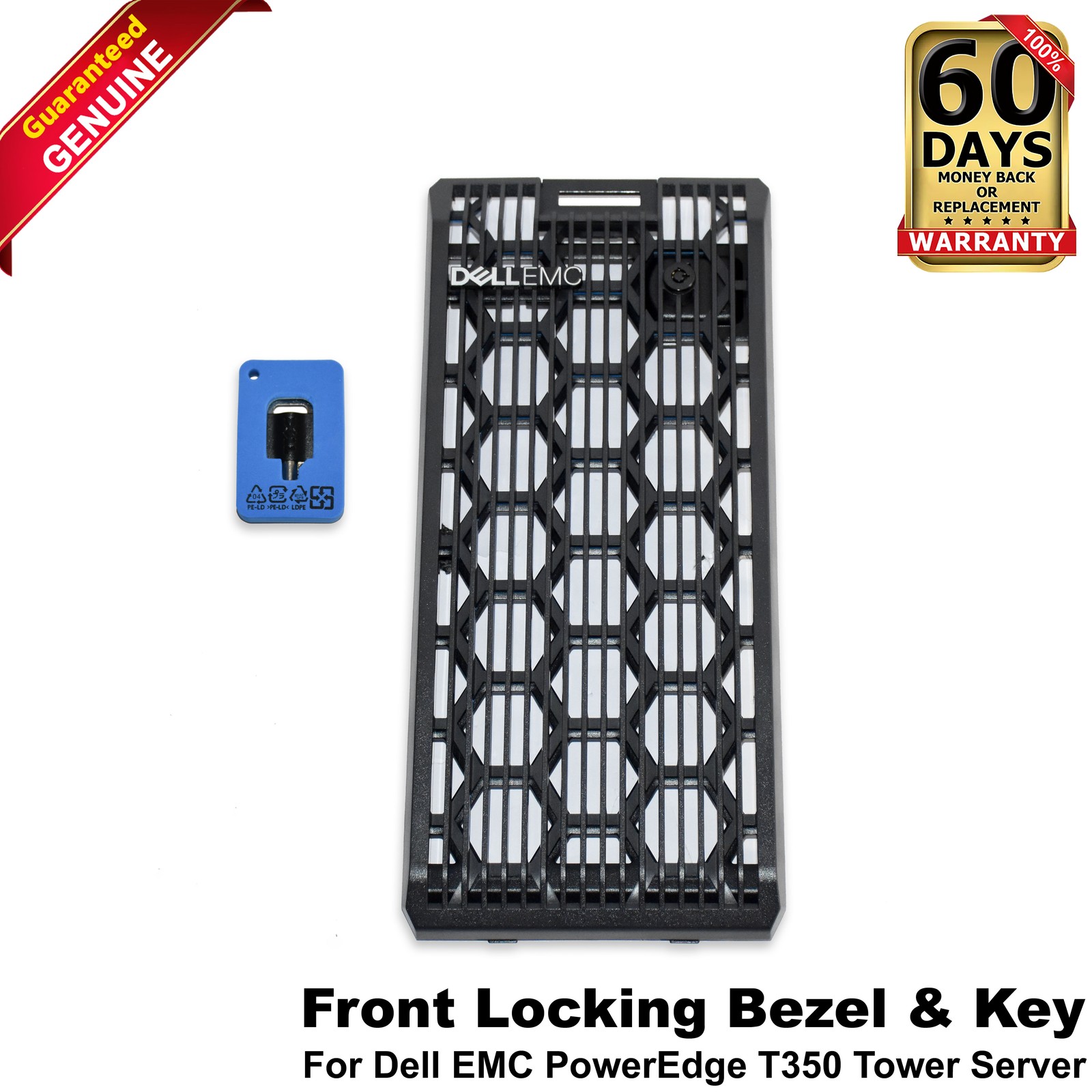 Dell PowerEdge T350 Front Security Bezel With Key Black 67JHW