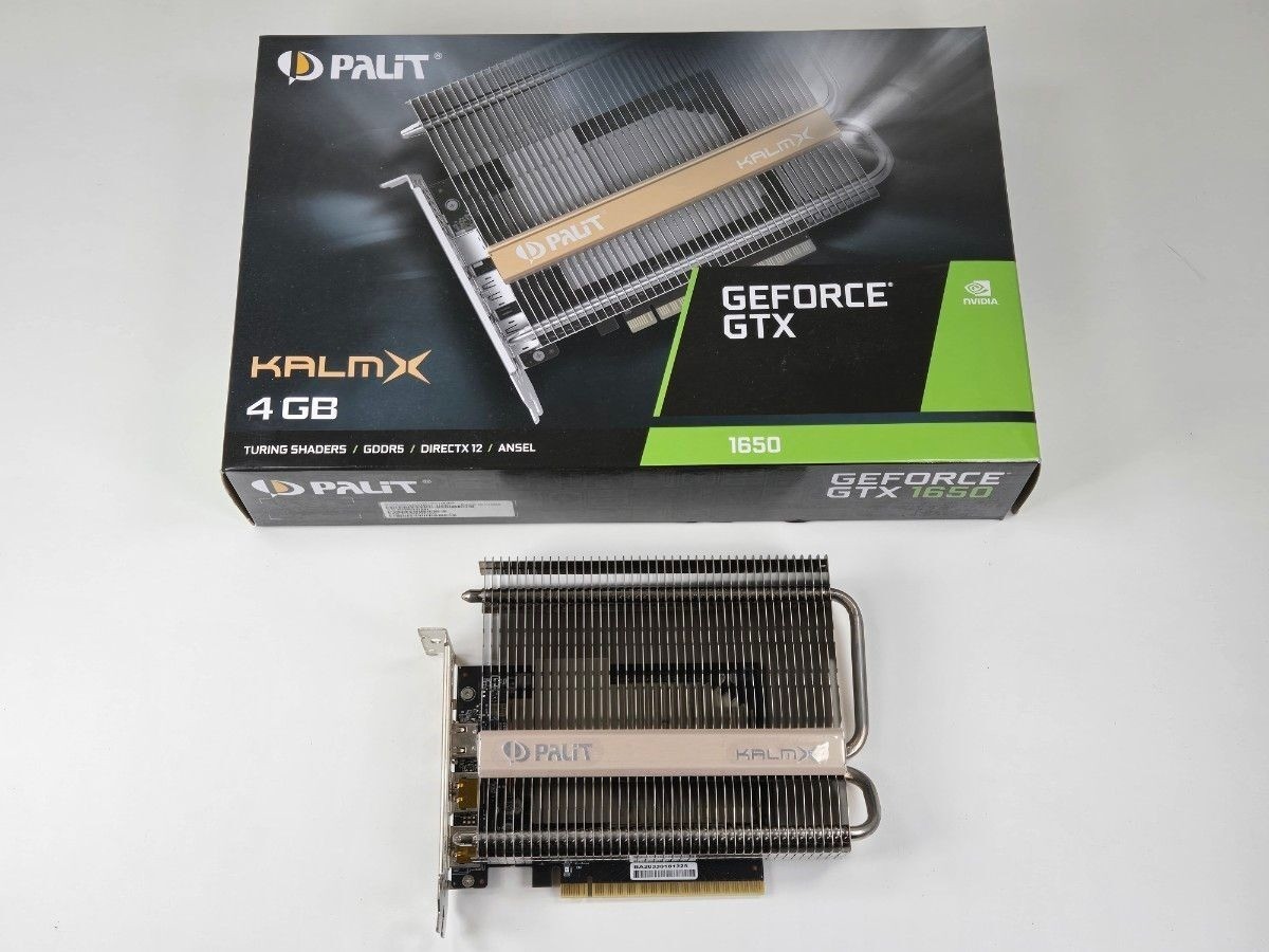 Palit GeForce GTX 1050 Ti KalmX 4GB Passive Fanless Graphics Video Card