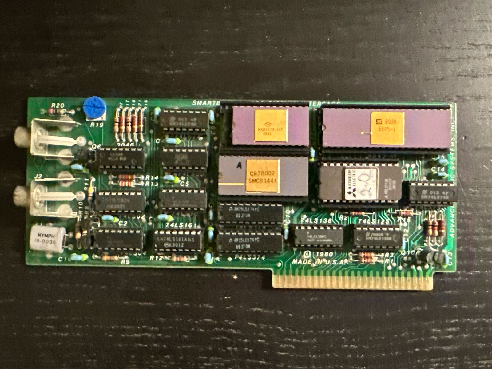 Apple II/II+ Smarterm 80 Column Video Display Interface Advanced Logic Systems