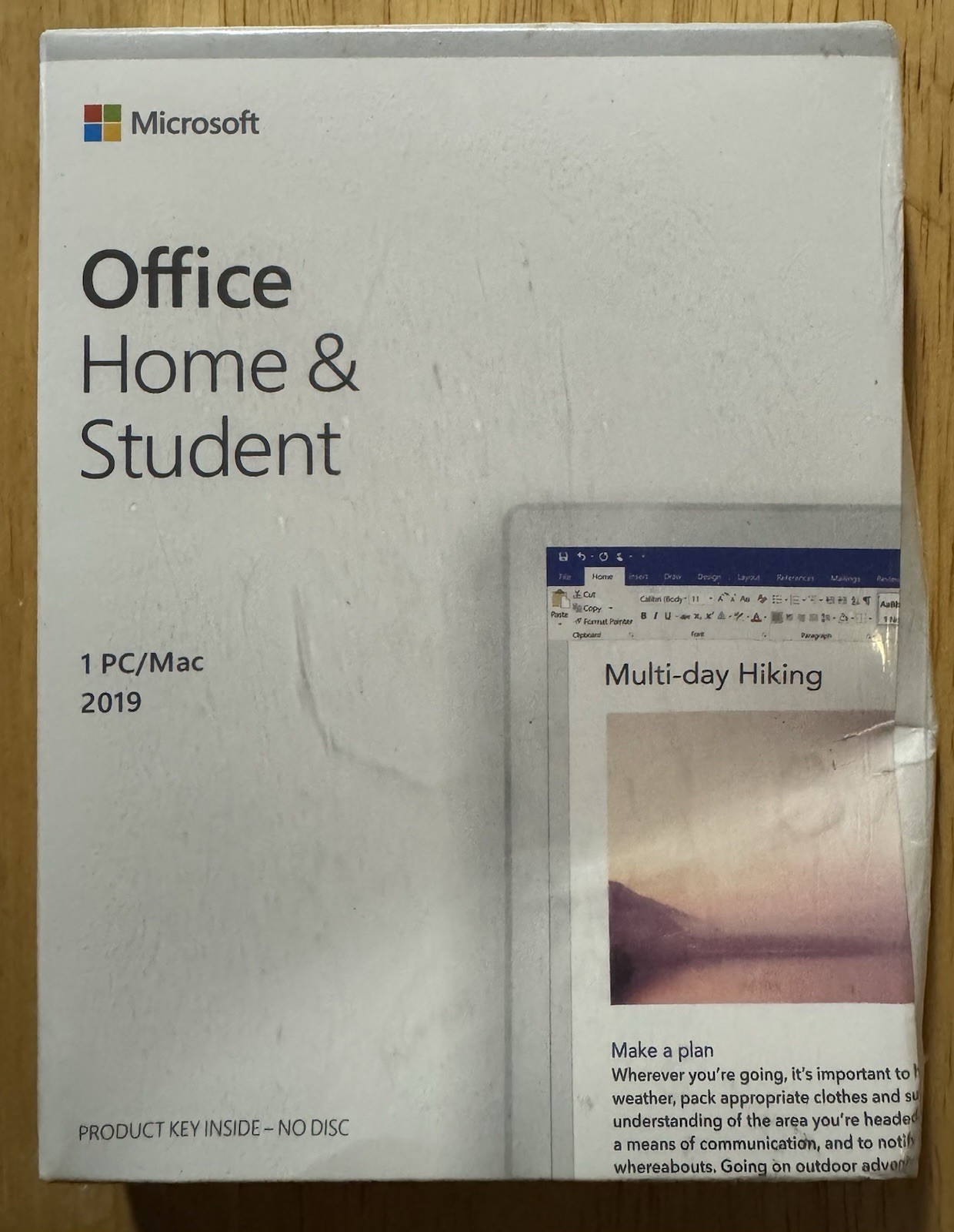 Microsoft Office Home Student 2019 ONE Device Key Windows PC Mac Sealed New