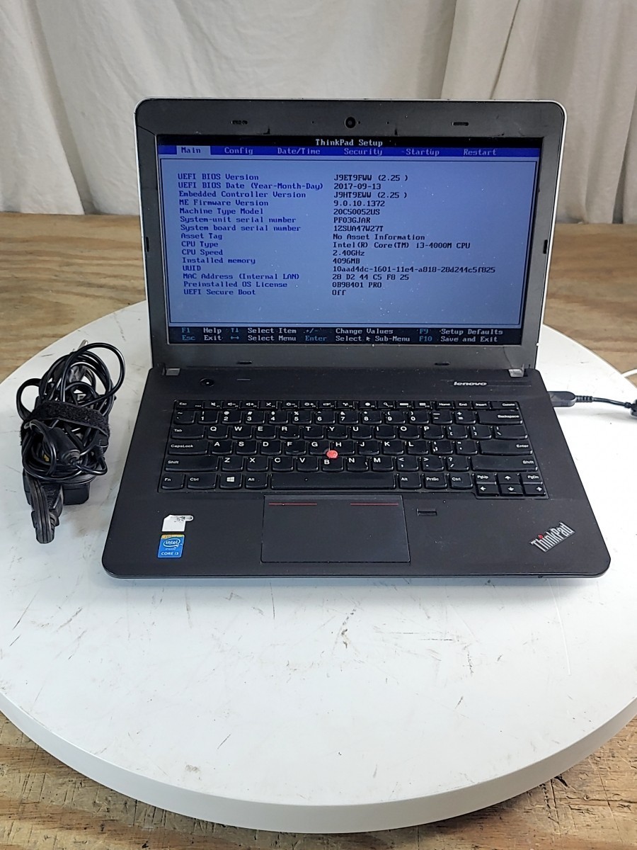 LENOVO ThinkPad Edge E440 20C50052US Laptop Core I3-4000M 4GB 500GB SEE NOTES