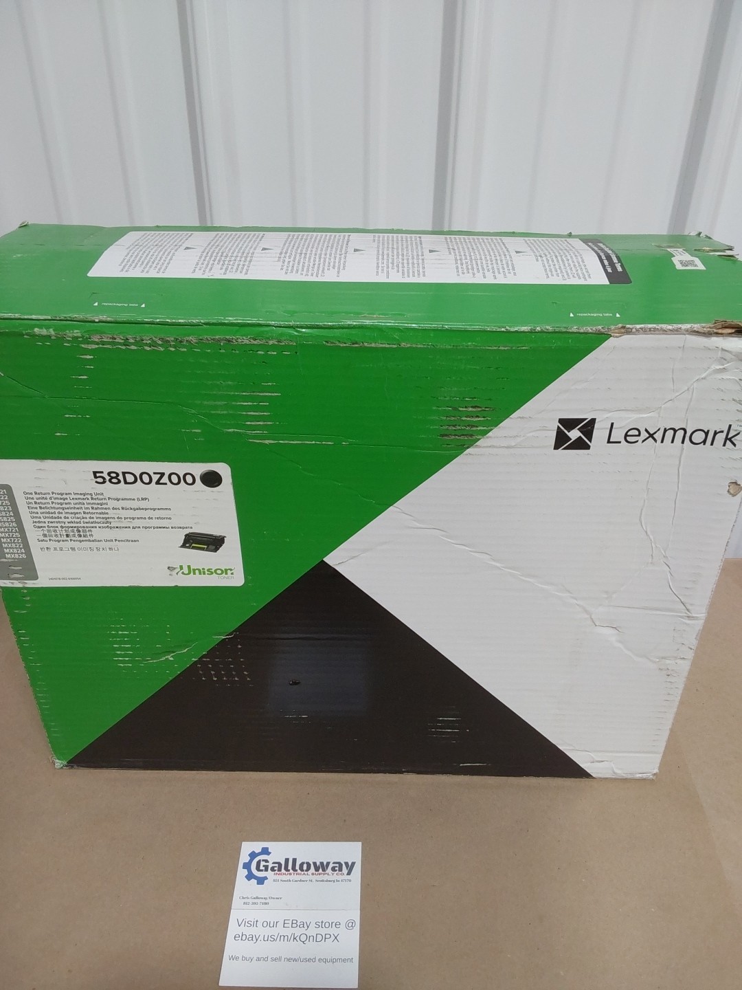 Lexmark  Unison Toner, Model# 58D0Z00, Color Black FACTORY SEALED