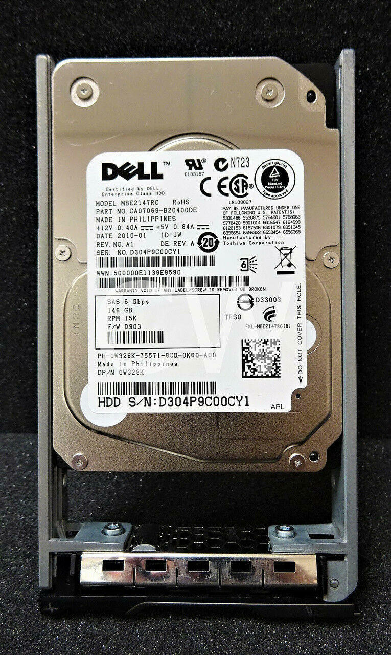W328K 0W328K Dell MBE2147RC 146GB 15K RPM 6Gb/s 2.5\