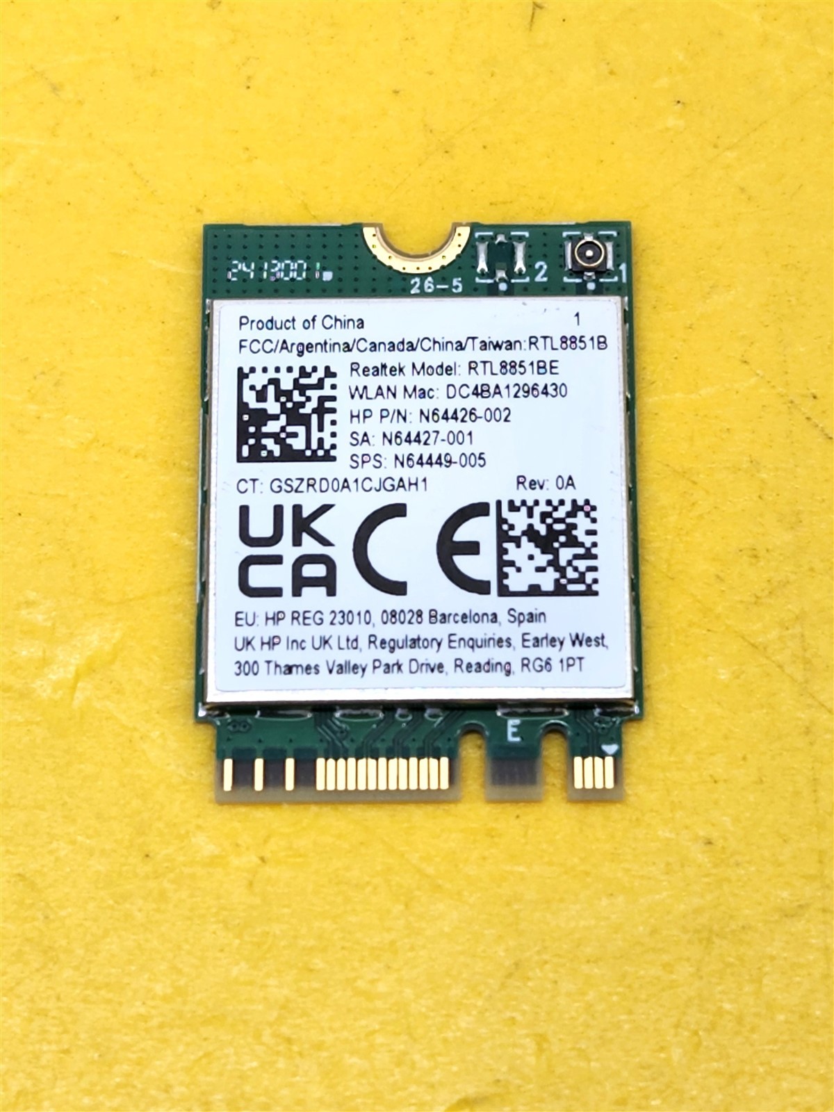 ⭐️⭐️⭐️⭐️⭐️ Laptop Wifi Module Wireless Card Adapter N64426-002 HP 15-fd0015tg