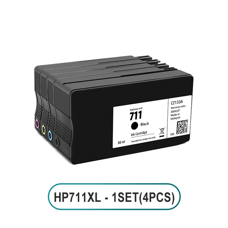 New HP 711XL HP711 Ink Cartridge For HP T100 T120 T125 T130 T520 T525 T530